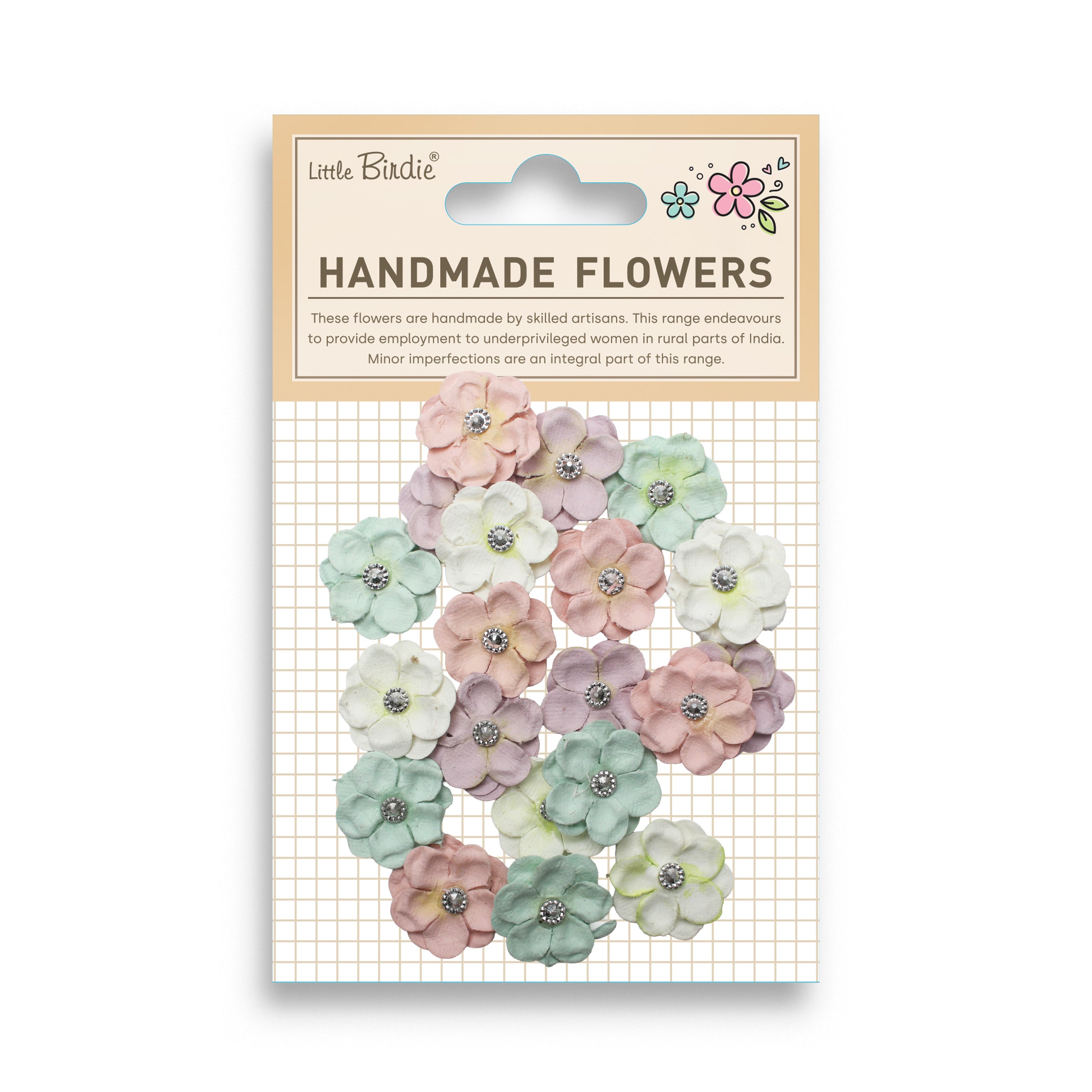 Handmade Flowers Twinkle Fairy Garden 20Pc