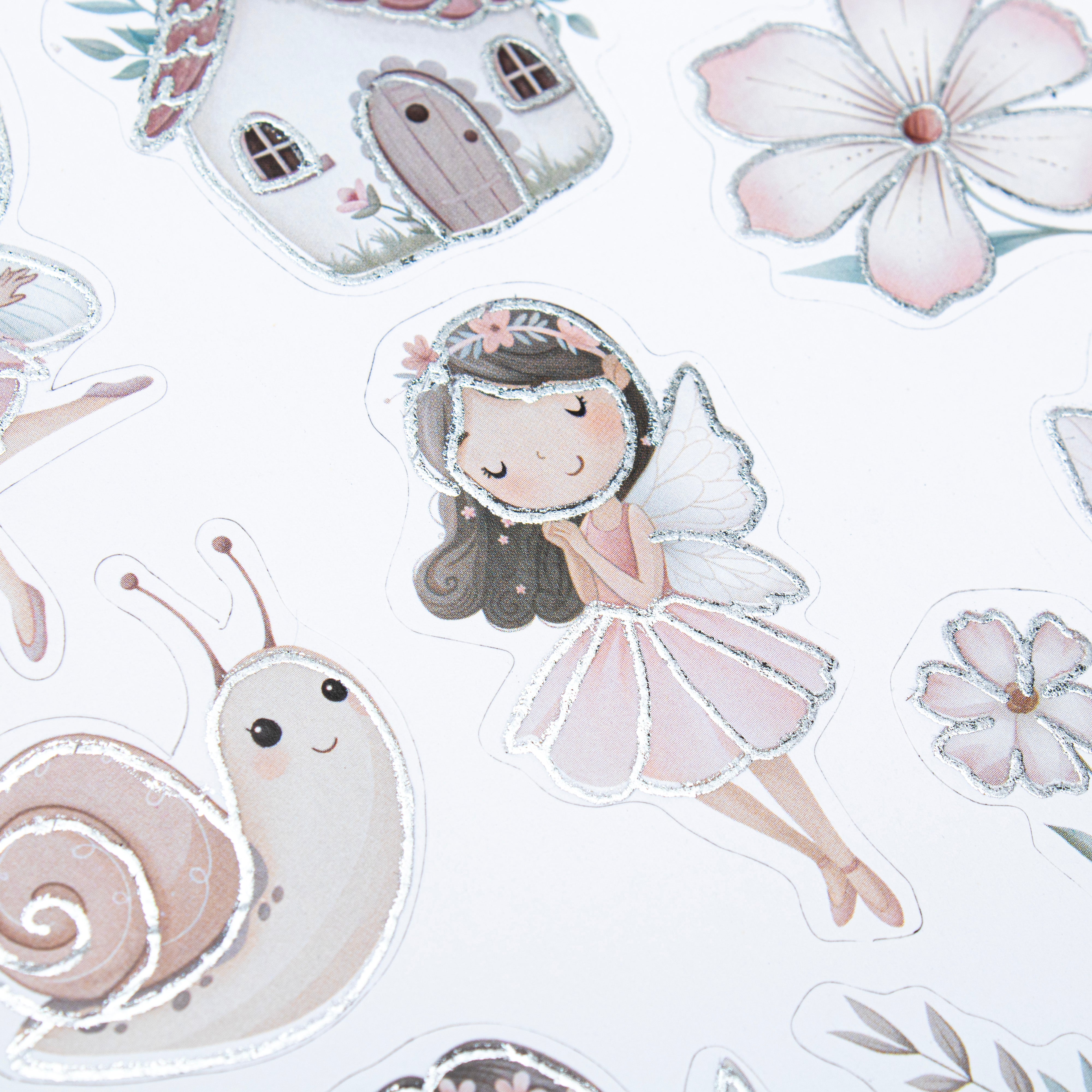 Peel off Foil Sticker Flora Fairy Approx 12.20 X 5.11cm 1 Sheet