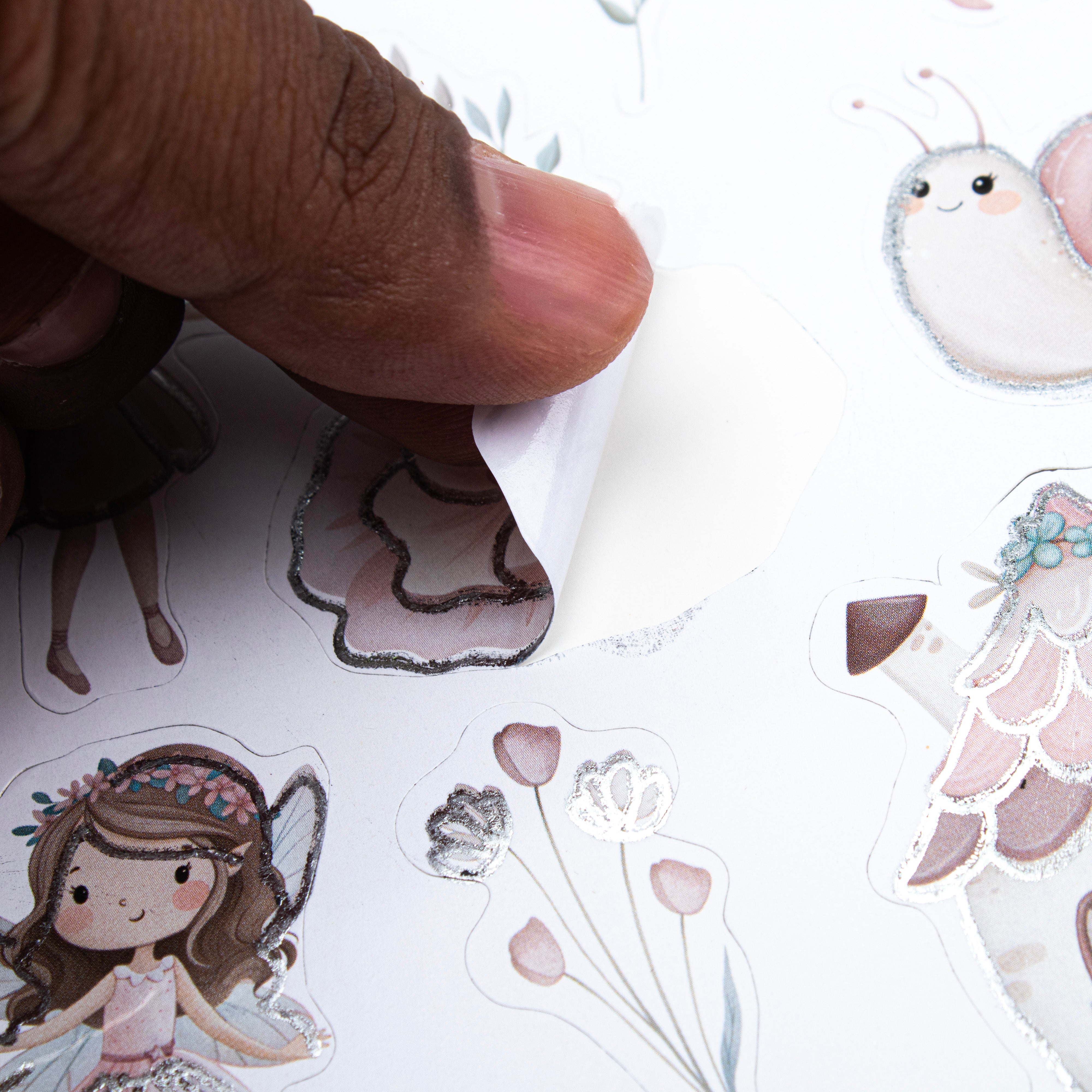 Peel off Foil Sticker Flora Fairy Approx 12.20 X 5.11cm 1 Sheet