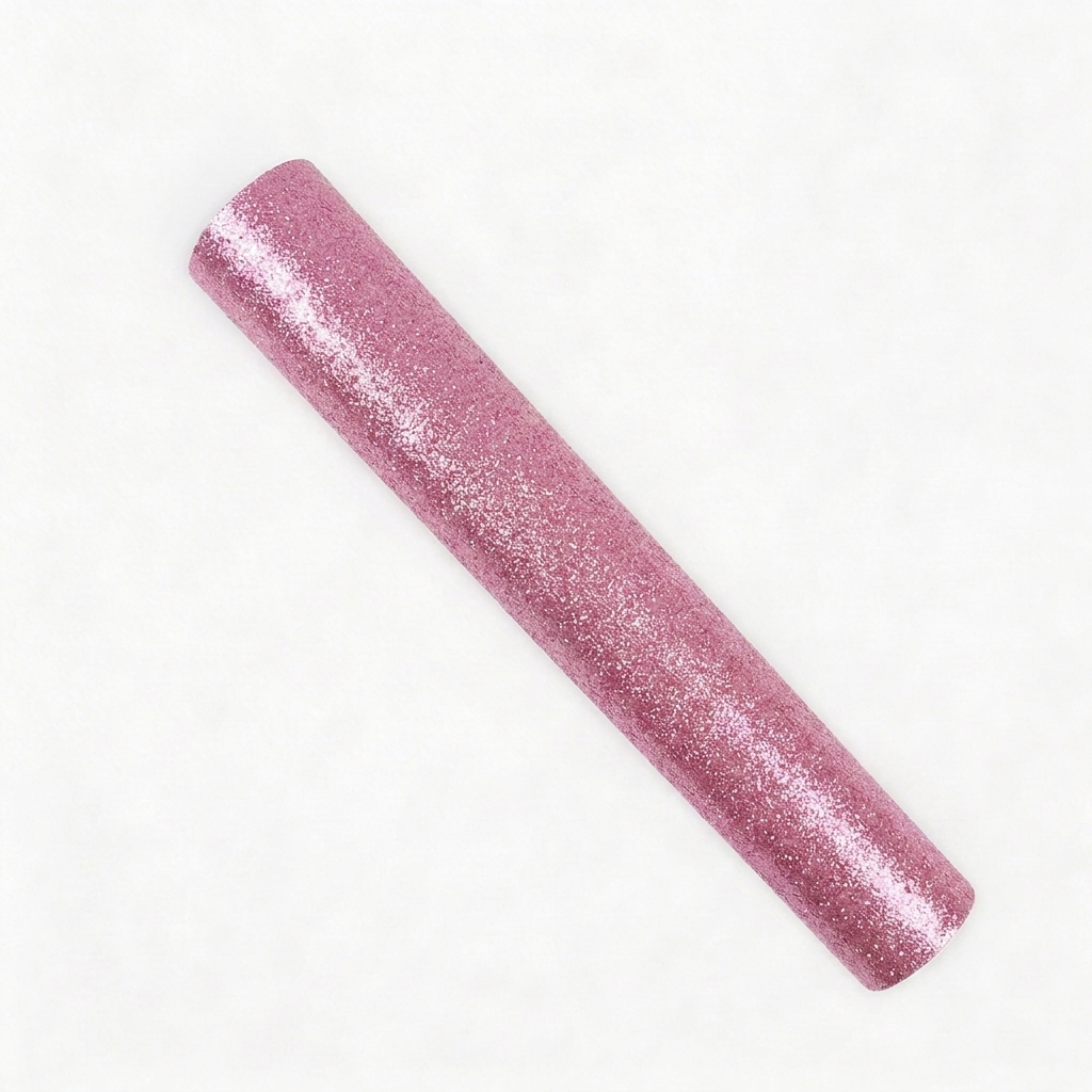 Glitter Vinyl Sheet Shimmer Rose 12inch X 2 Ft. 1 Roll