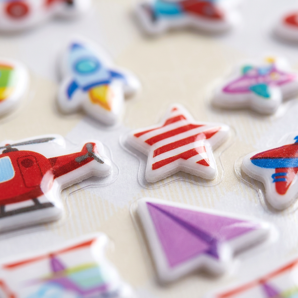 Fun Puffy Stickers Fly High 98pcs 1Pack