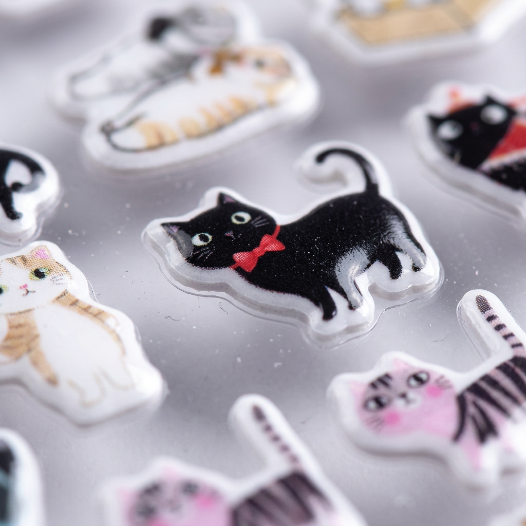 Fun Puffy Stickers Purrfect Pals 82pcs 1Pack