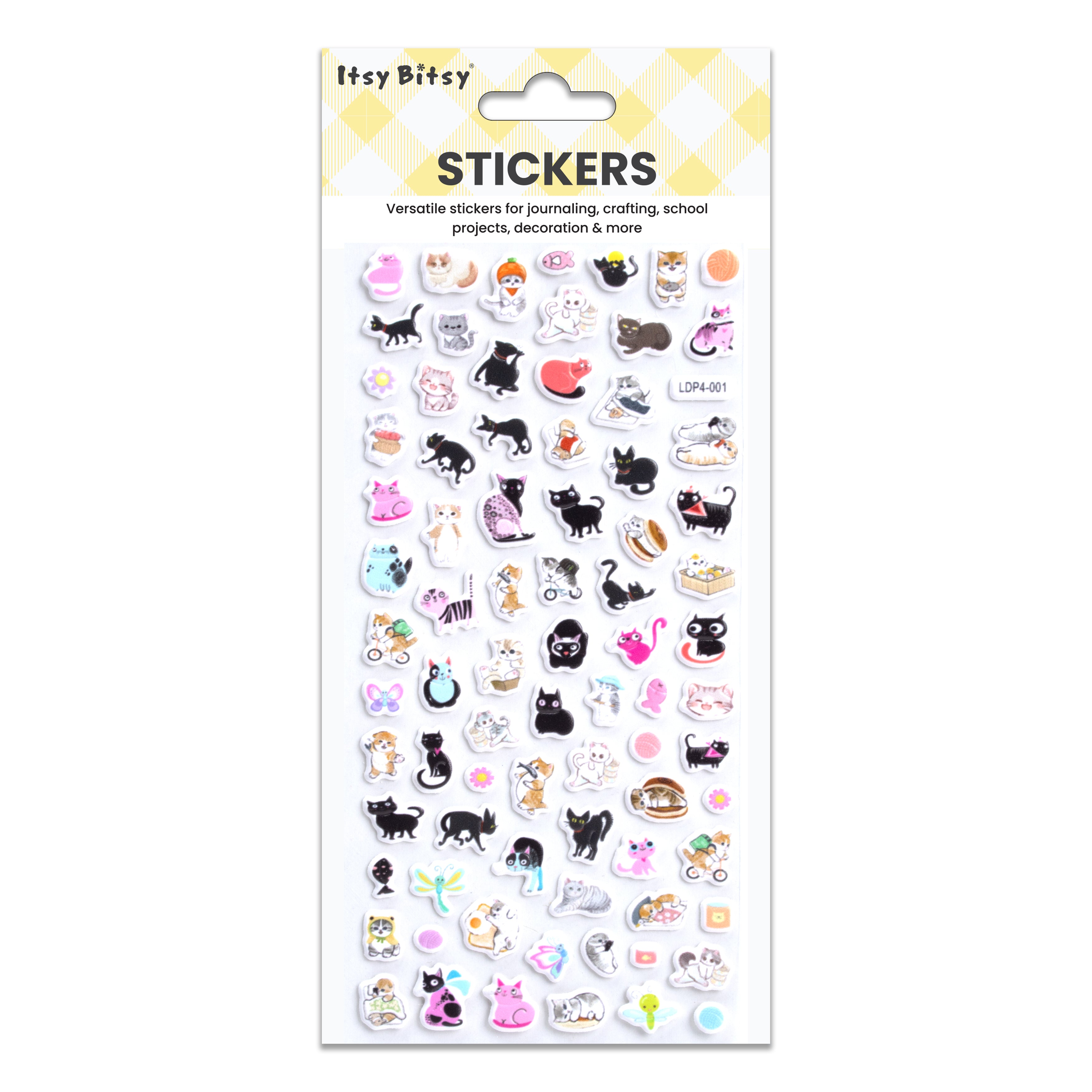 Fun Puffy Stickers Purrfect Pals 82pcs 1Pack