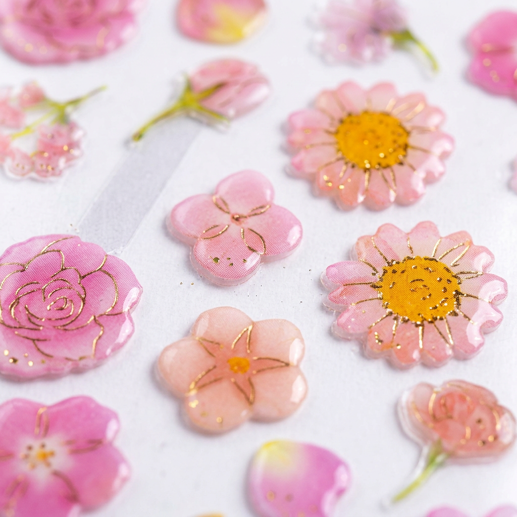 Resin Stickers Blossom Avenue 36pcs 1Pack