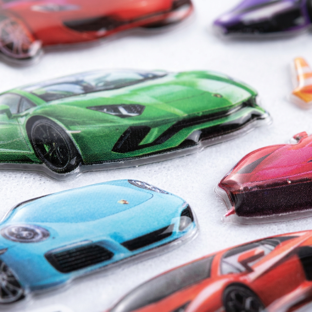 Fun Puffy Stickers Car Collection 26pcs 1Pack