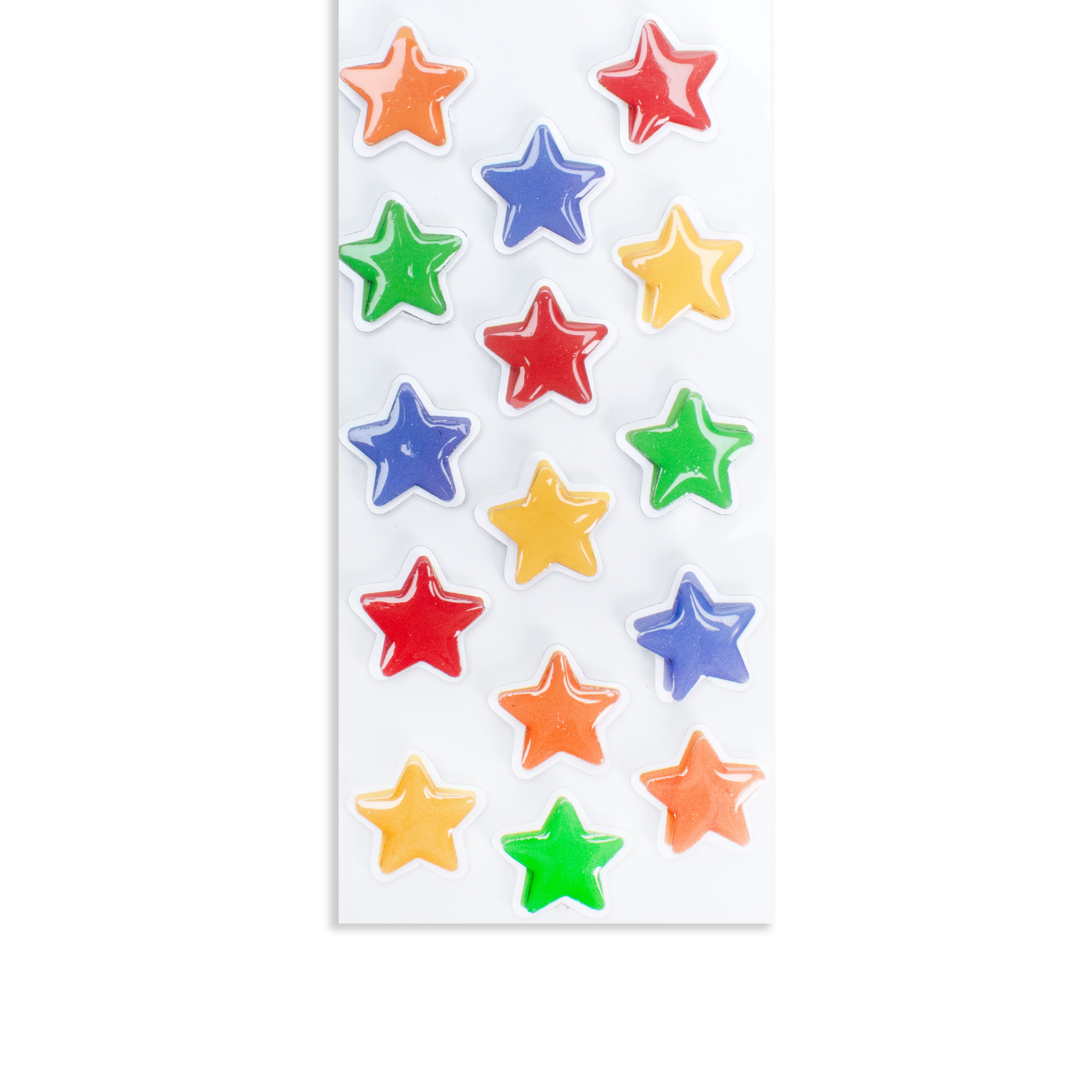 Self Adhesive Resin Handmade Sticker Bright Stars 15pc