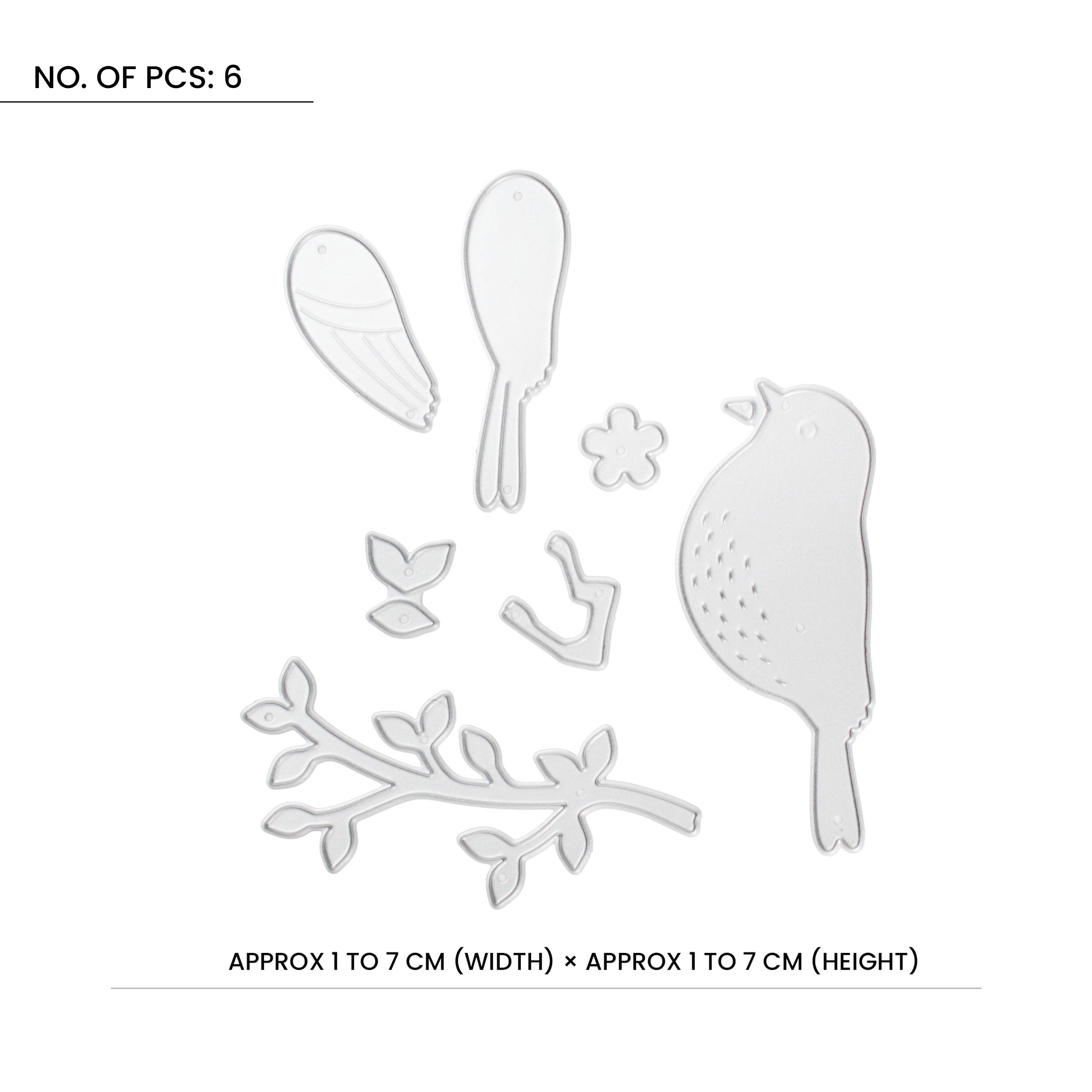 Thin Cut Dies Garden Bird 7pc