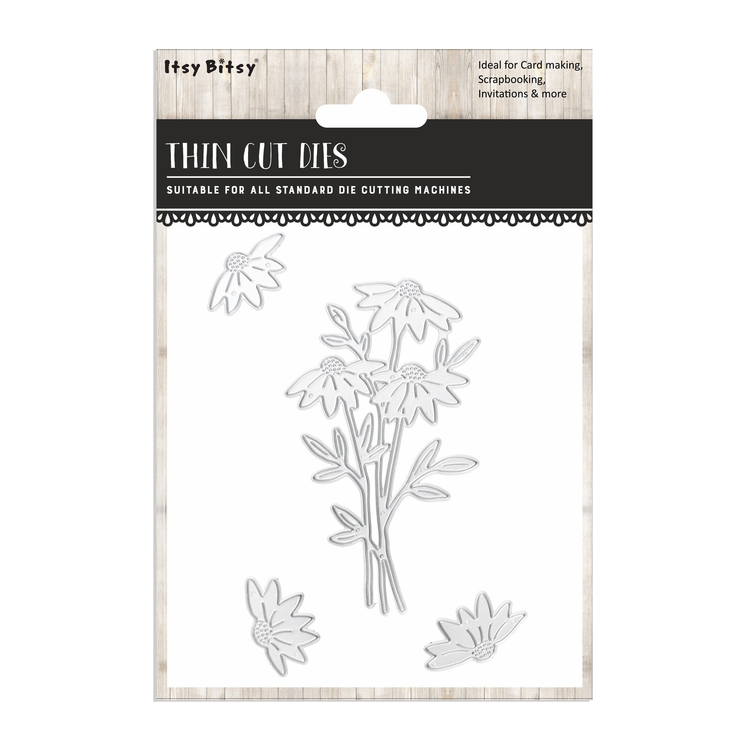 Thin Cut Dies Wild Daisy 4pc