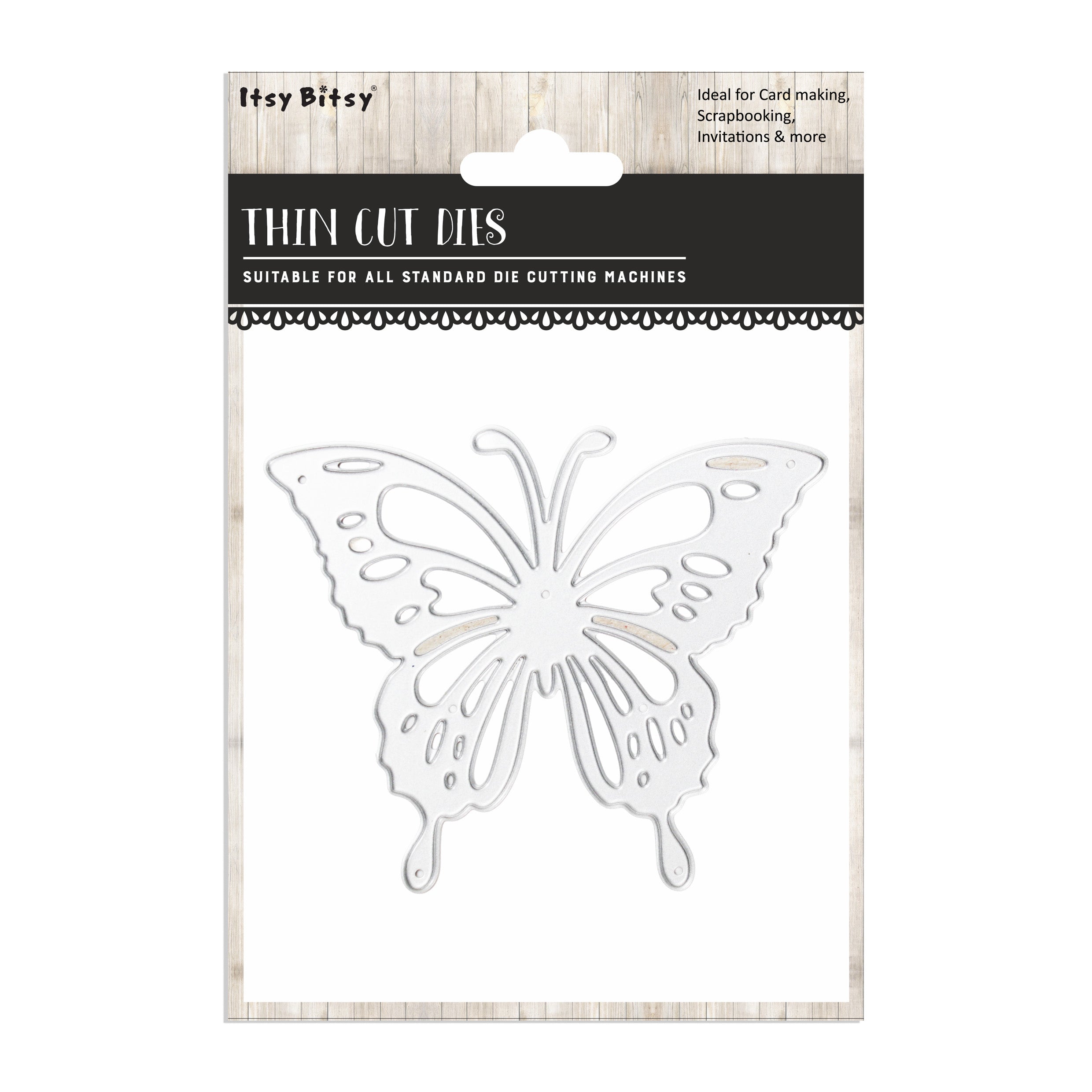 Thin Cut Dies Swallowtail Butterfly 6cm X 4.5cm 1pc