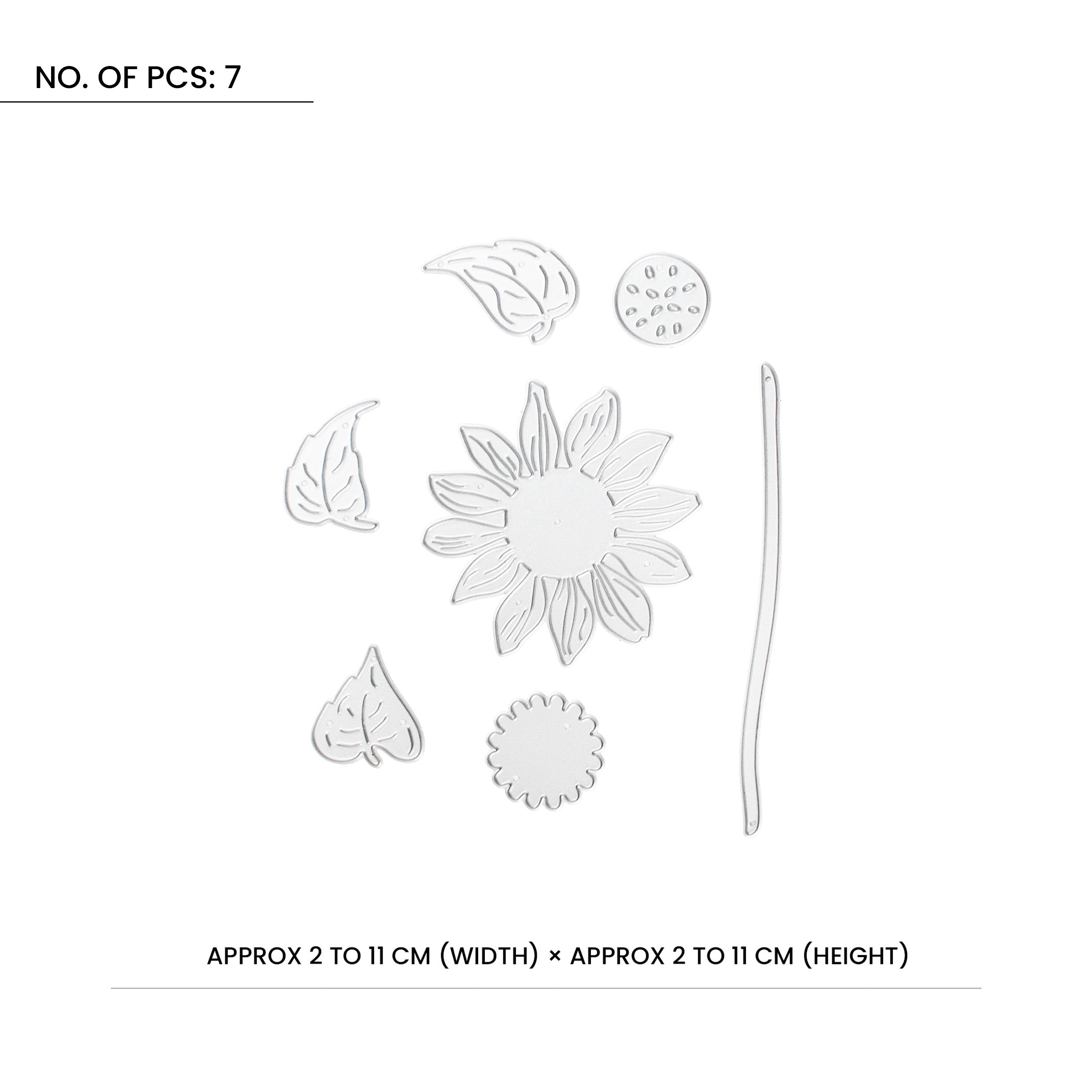 Thin Cut Dies Sunflower 6pc