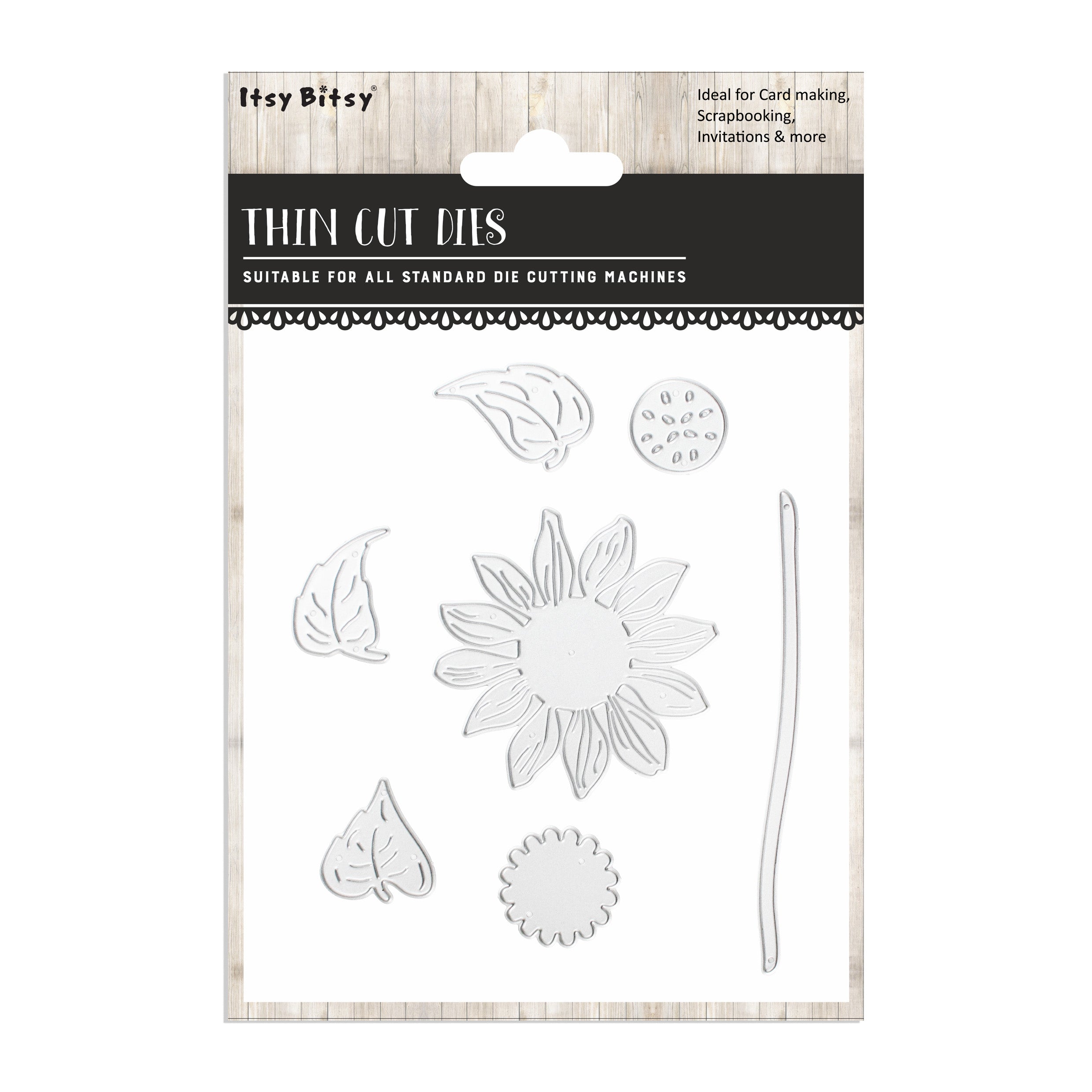 Thin Cut Dies Sunflower 6pc