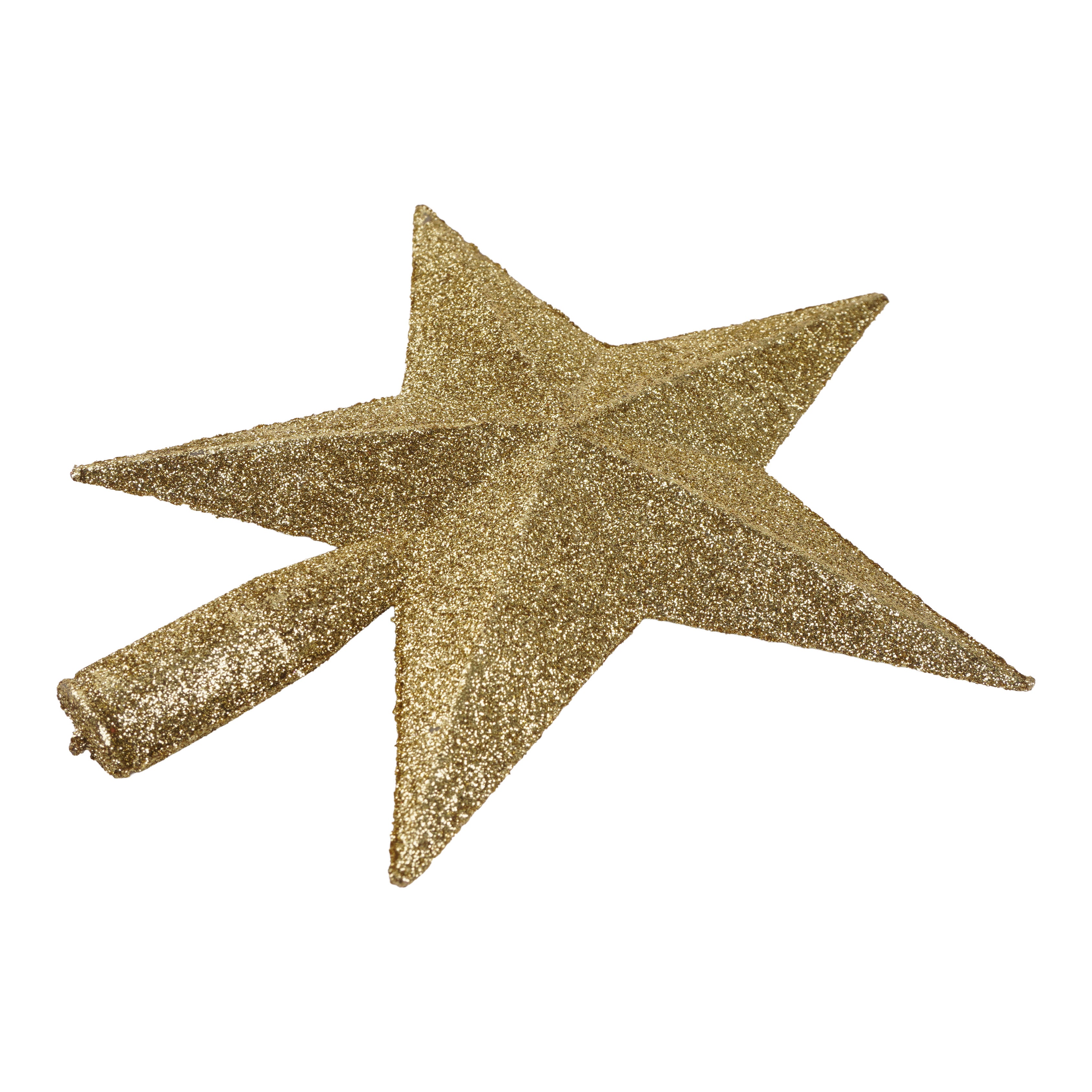 X-Mas Tree Topper Star Gold 1Pc Pb
