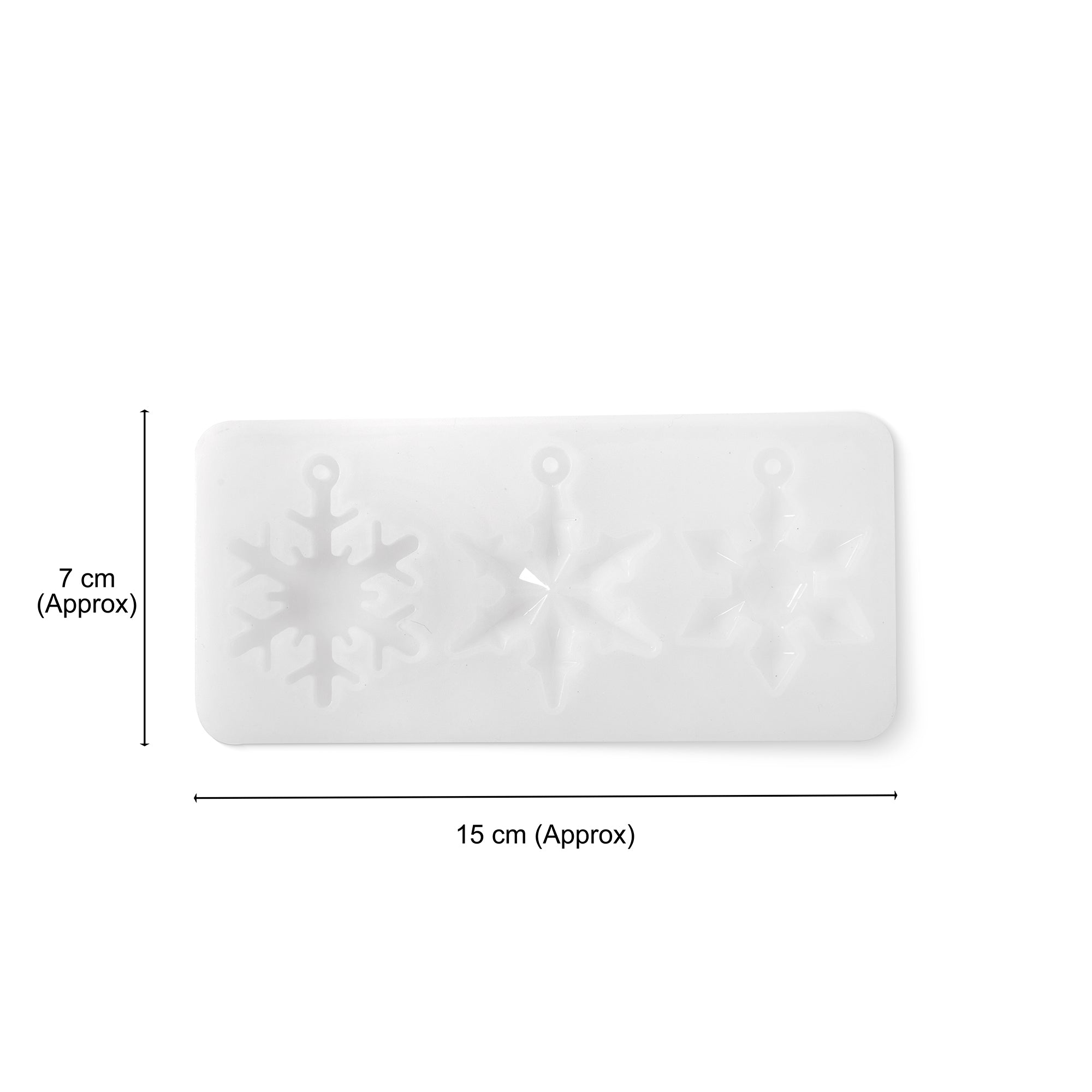 Silicone Mould For Snowflakes 1pc