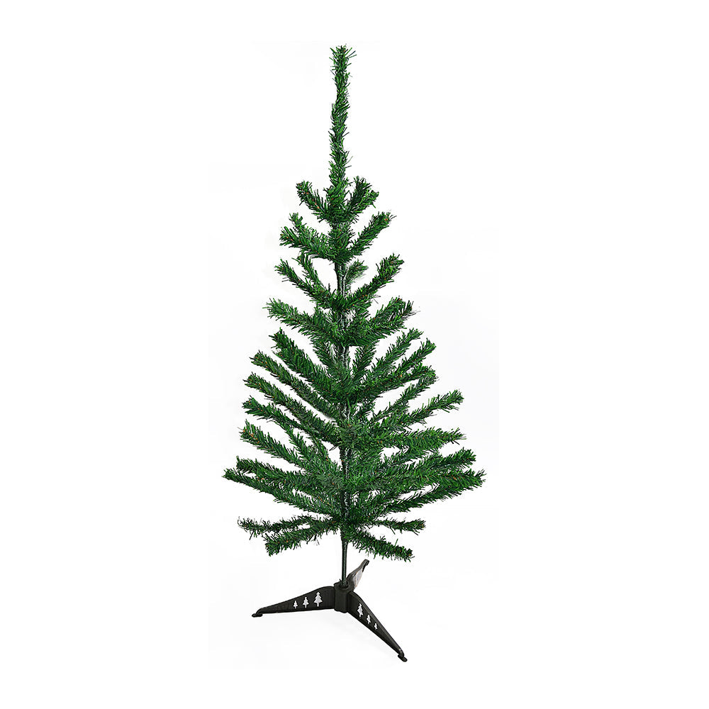 4 Feet - Christmas Tree With Plastic Stand + (Ornaments Combo)