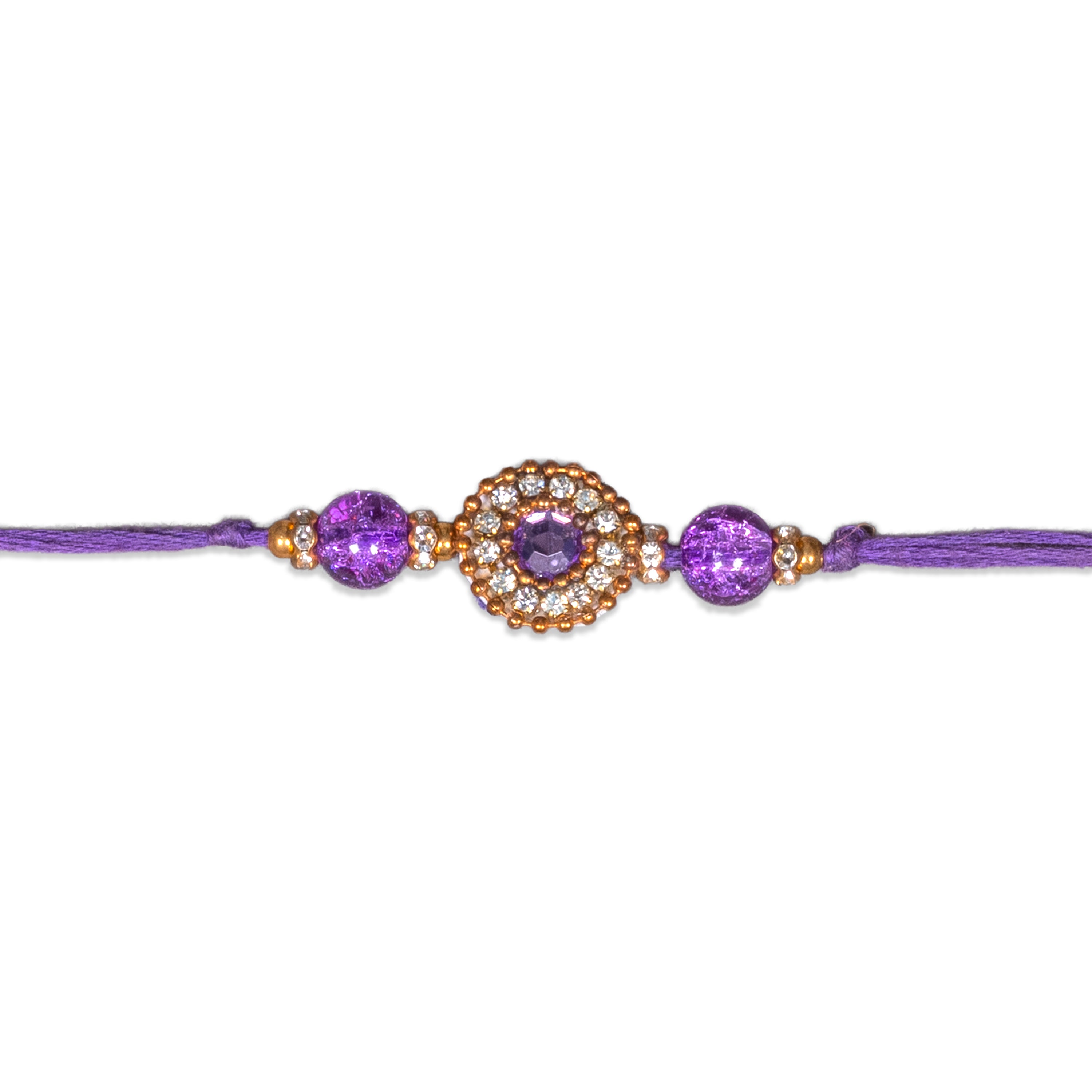 Handmade Rakhi - Lavender Jewel 1pc