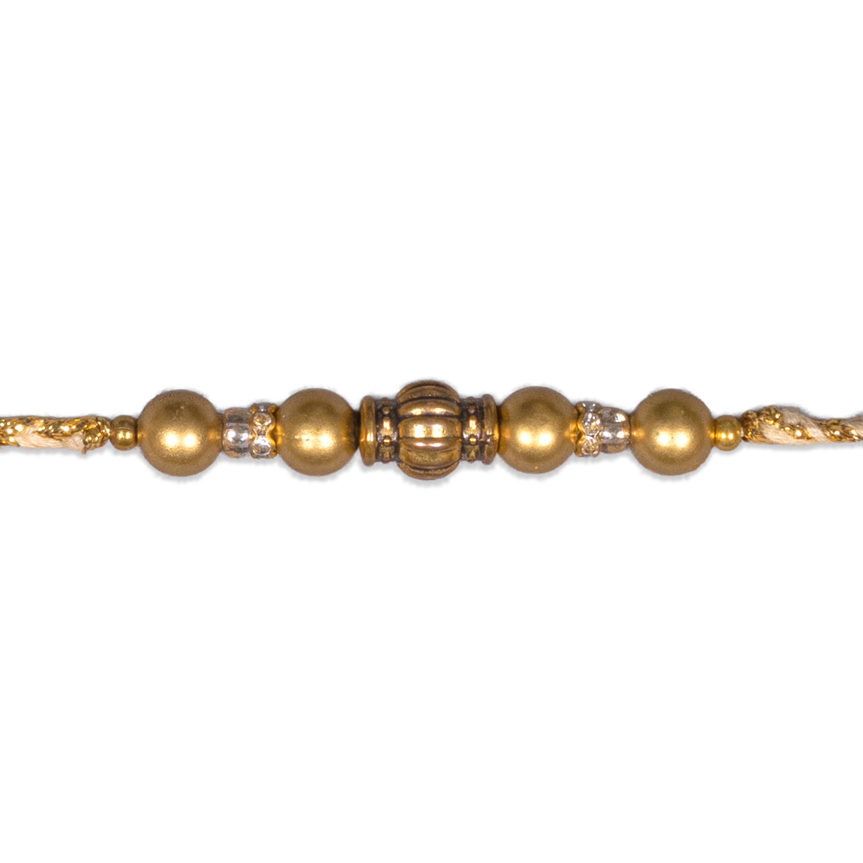 Handmade Rakhi - Golden Glow 
1pc
