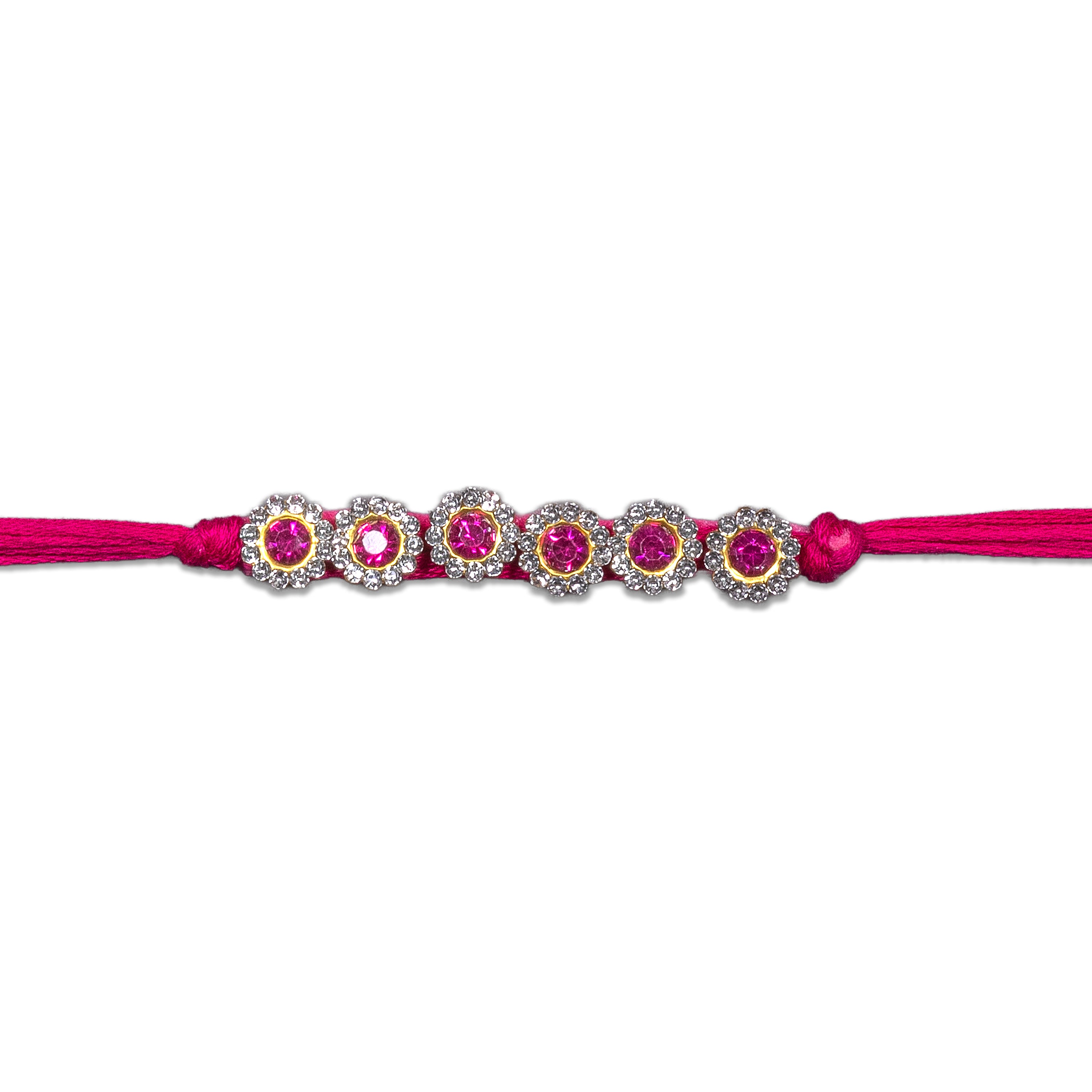 Handmade Rakhi - Jewel Ruby 1pc