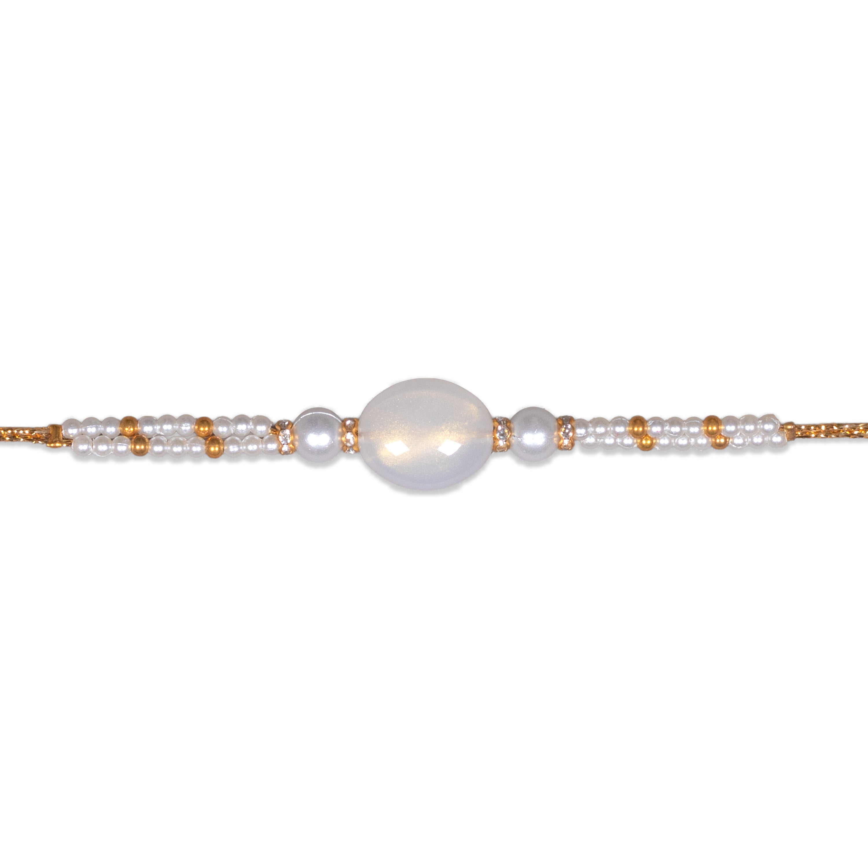 Handmade Rakhi - Moon Pearl 1pc