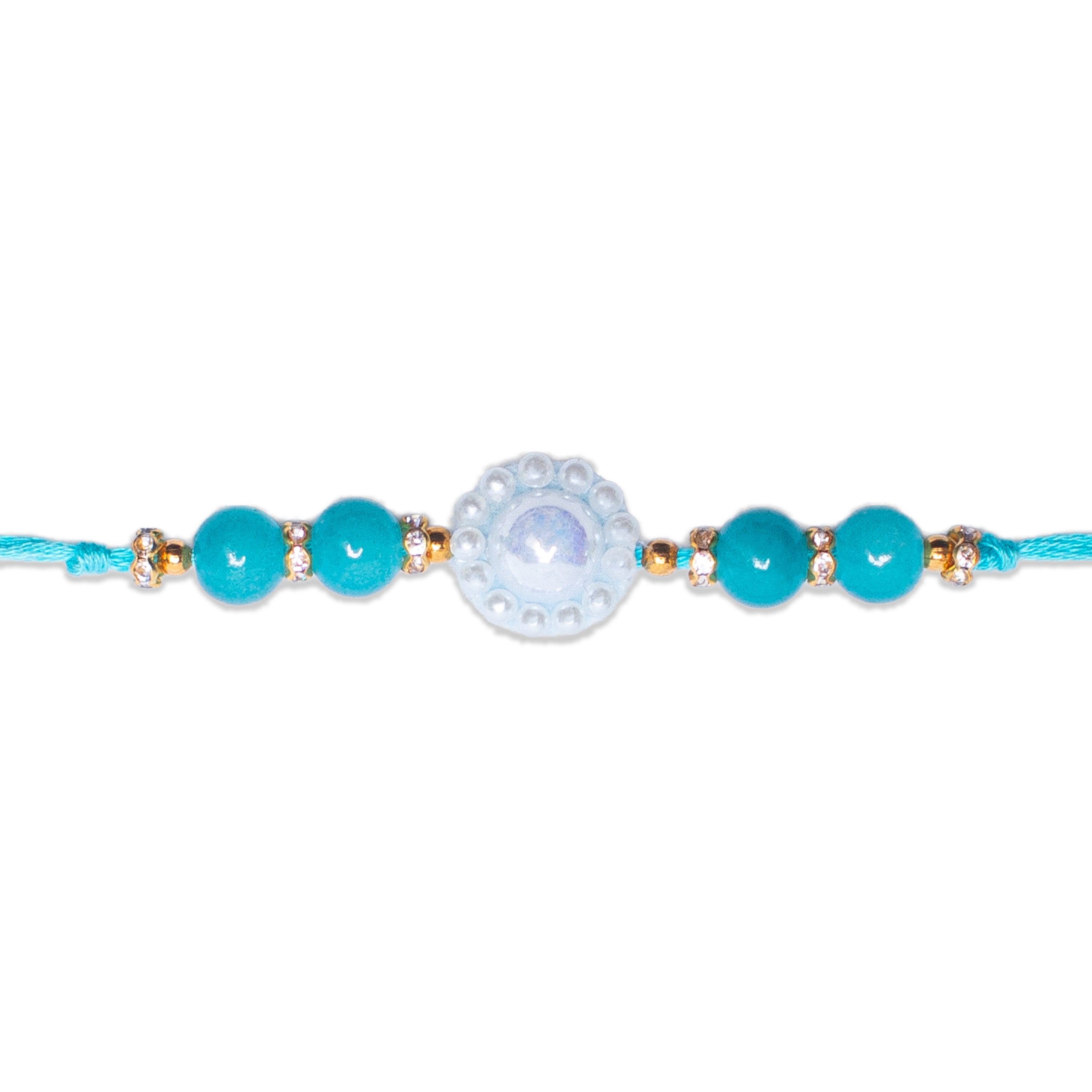 Handmade Rakhi - Pearly Glow 
1pc