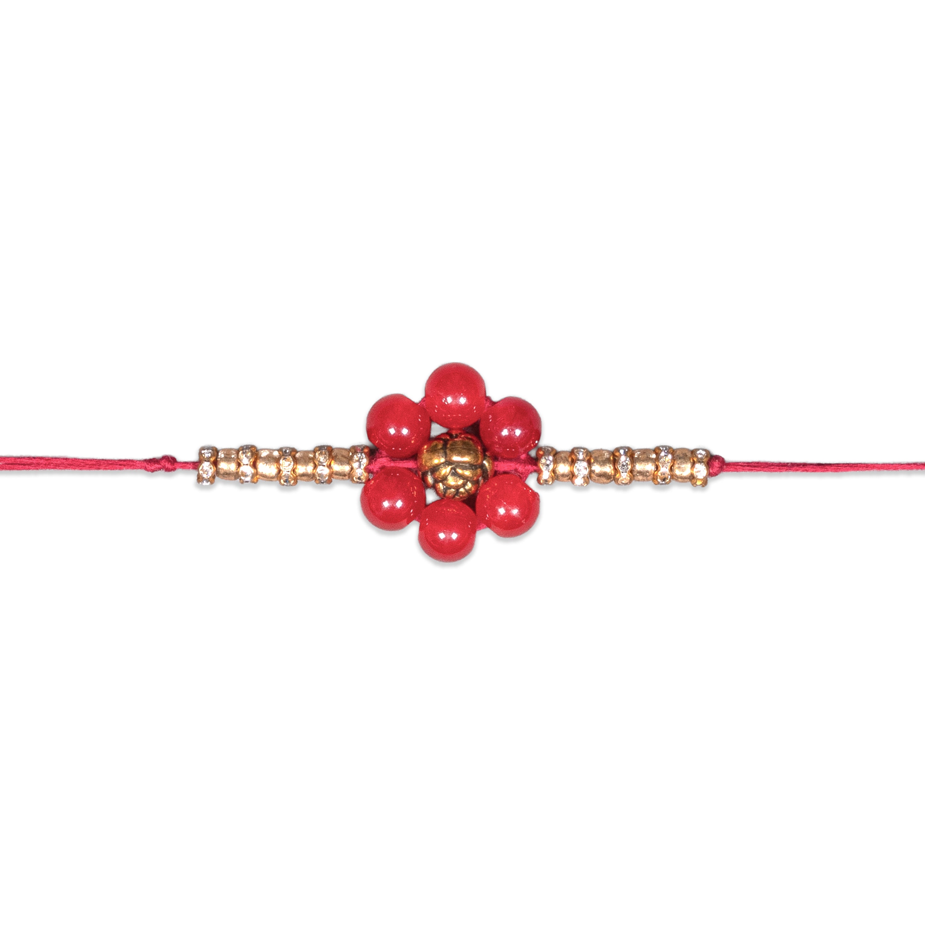 Handmade Rakhi - Golden Cherry 1pc