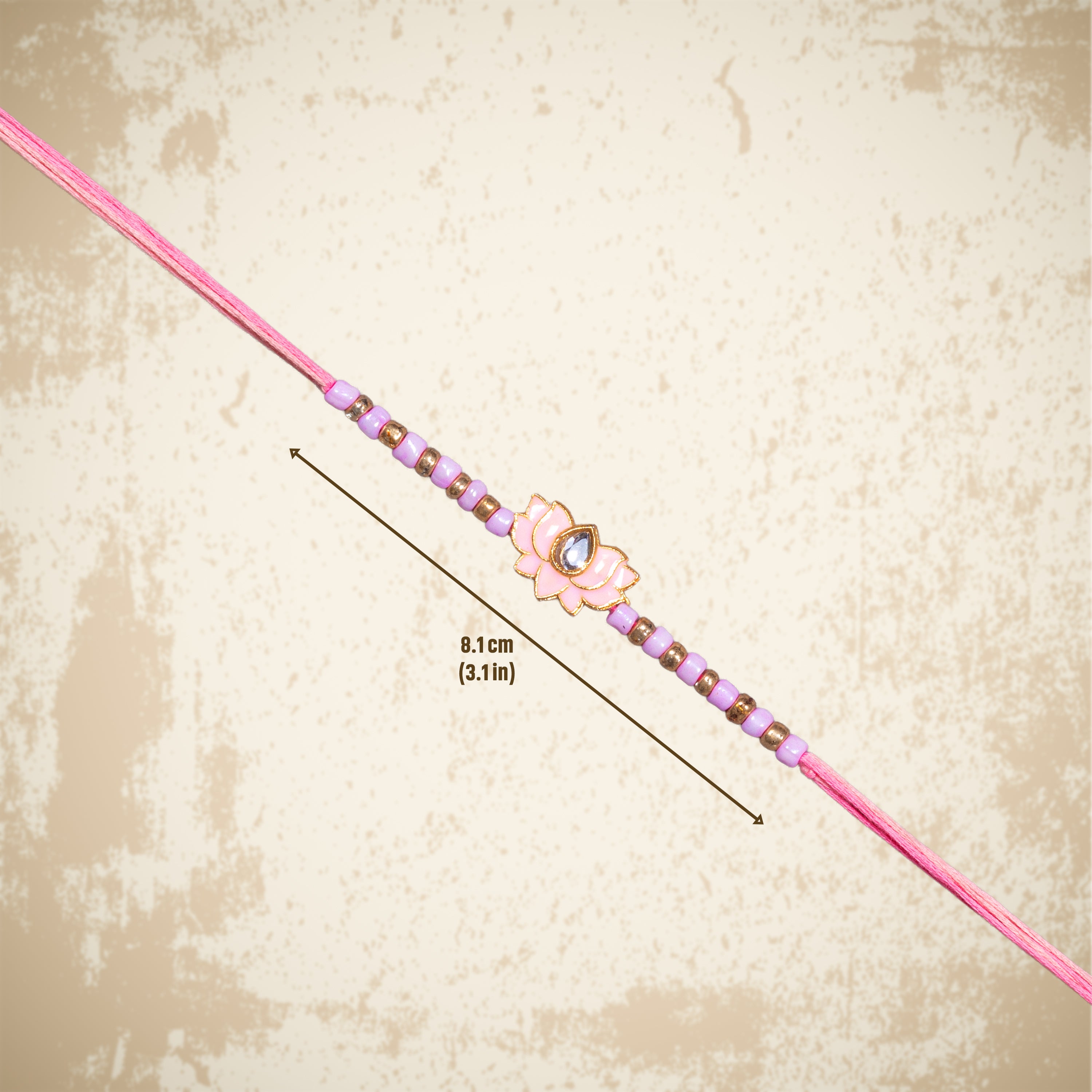 Handmade Rakhi - Lotus Beauty 1pc