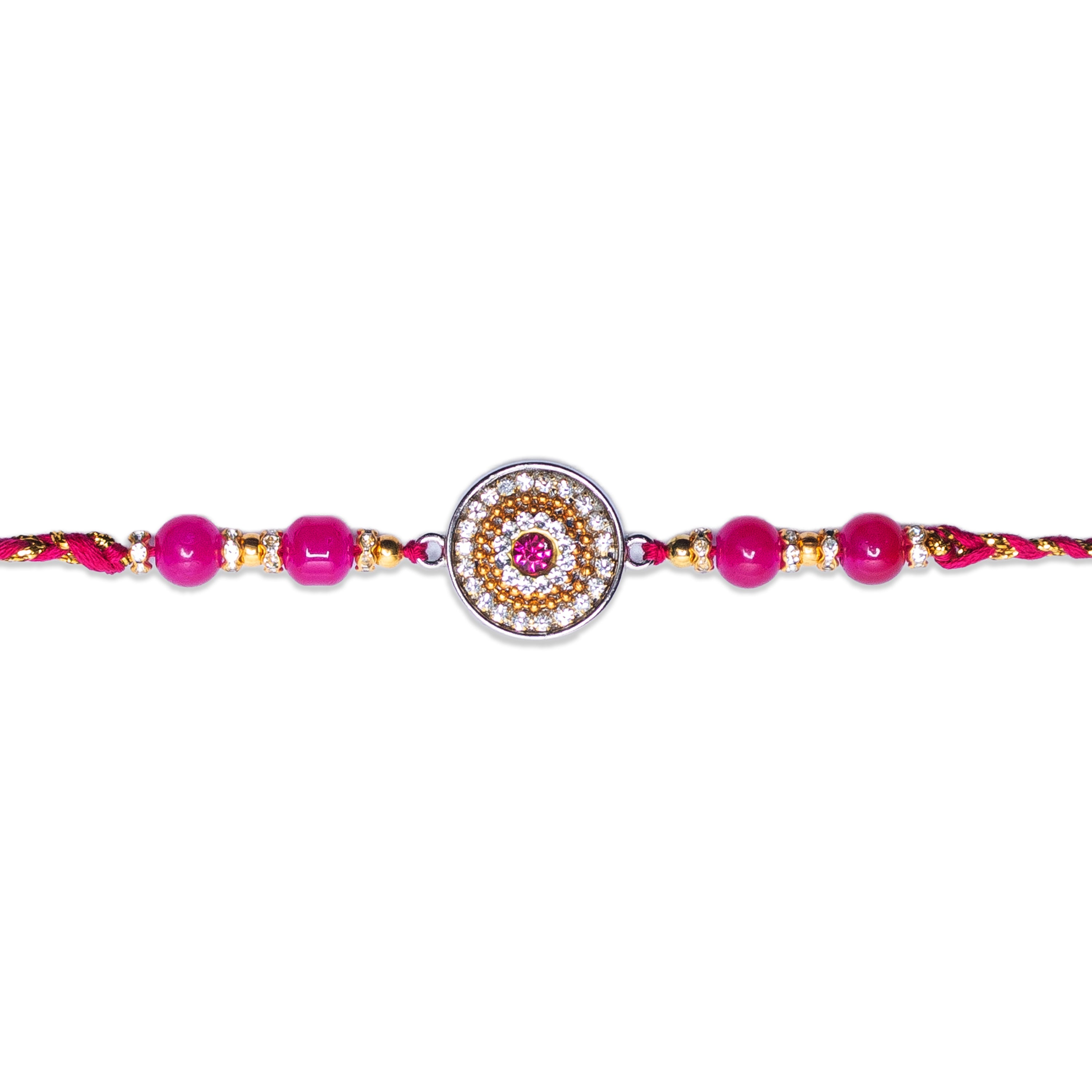 Handmade Rakhi - Magenta Glamour 1pc