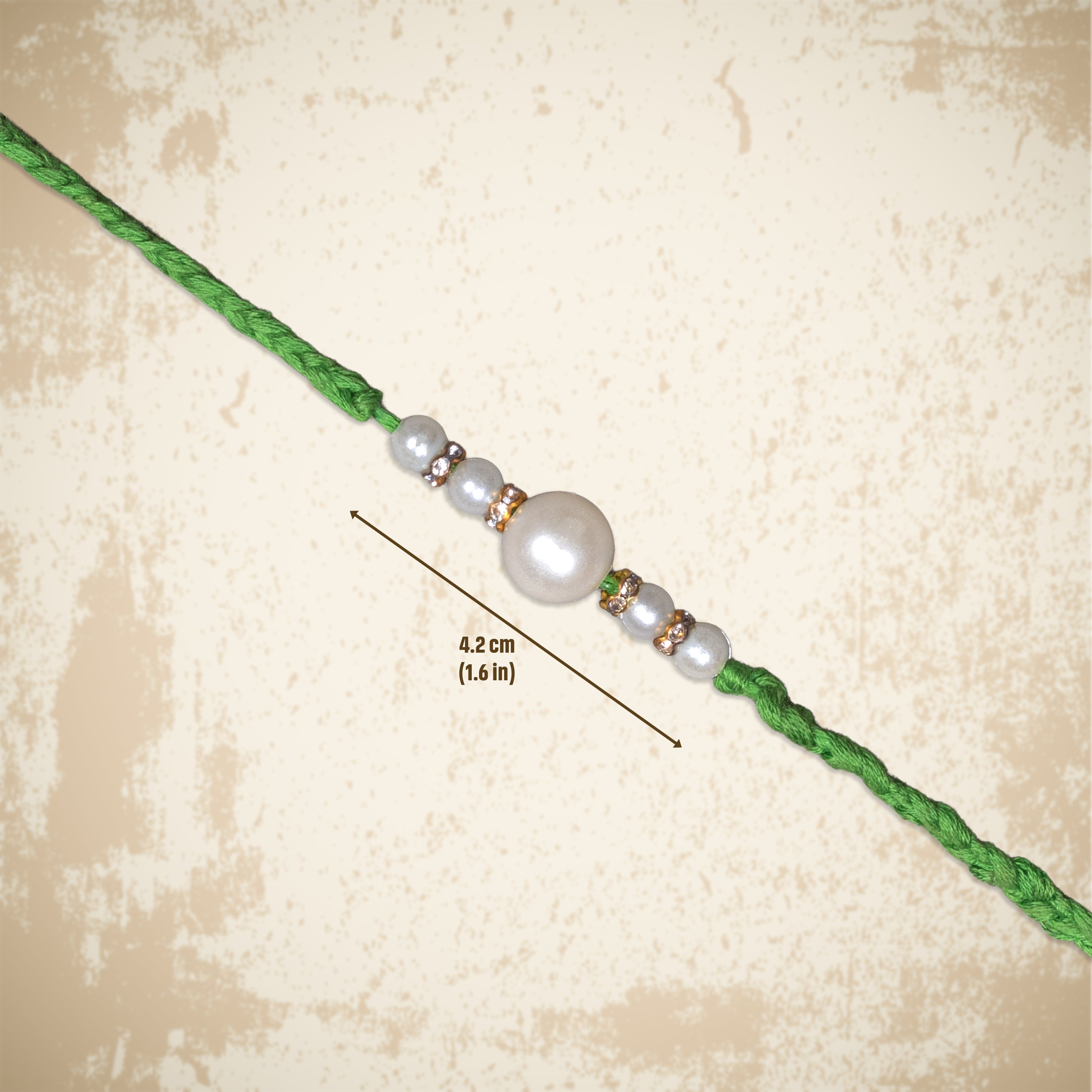 Handmade Rakhi - Pearly ties 
1pc