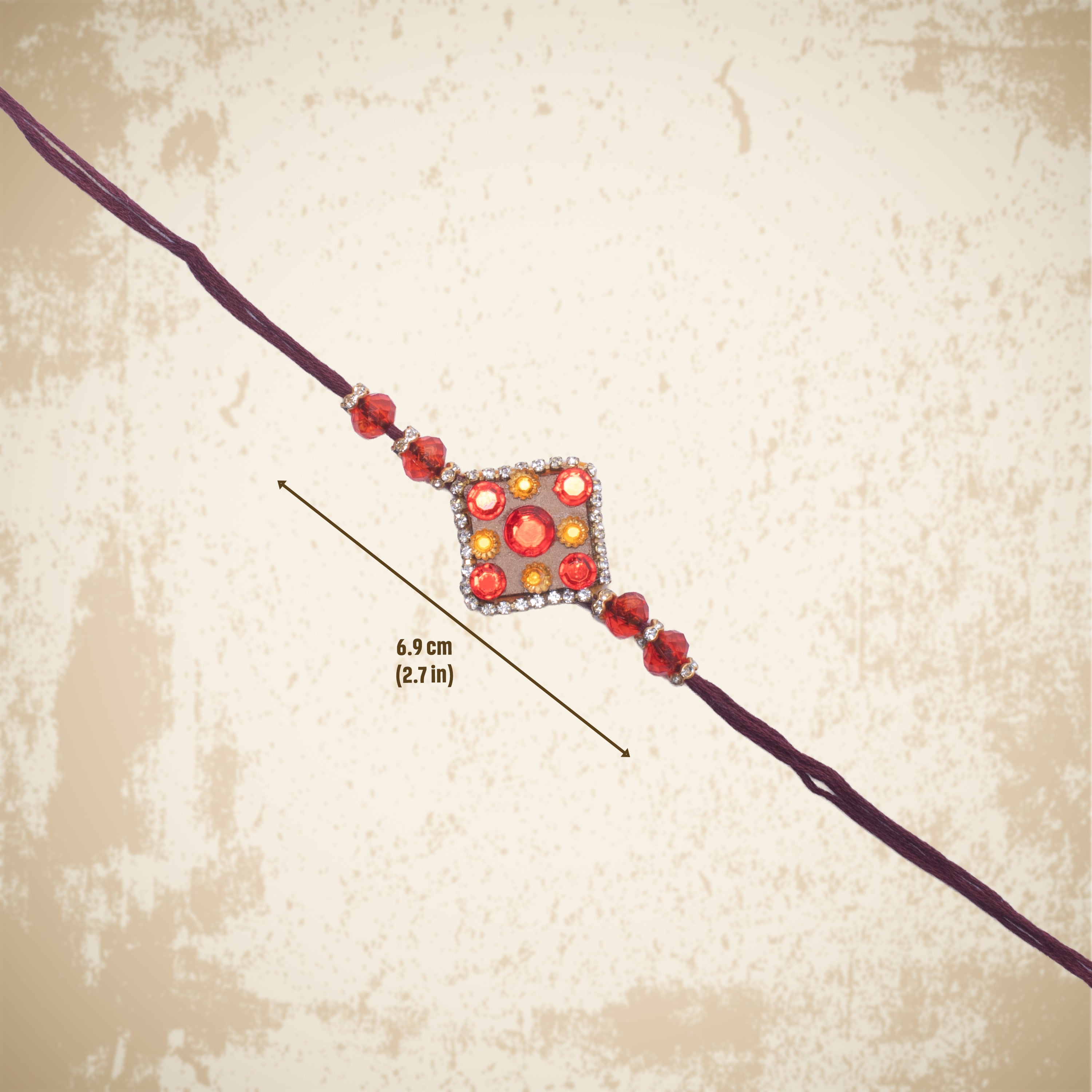 Handmade Rakhi - Jewel Glory 
1 pc