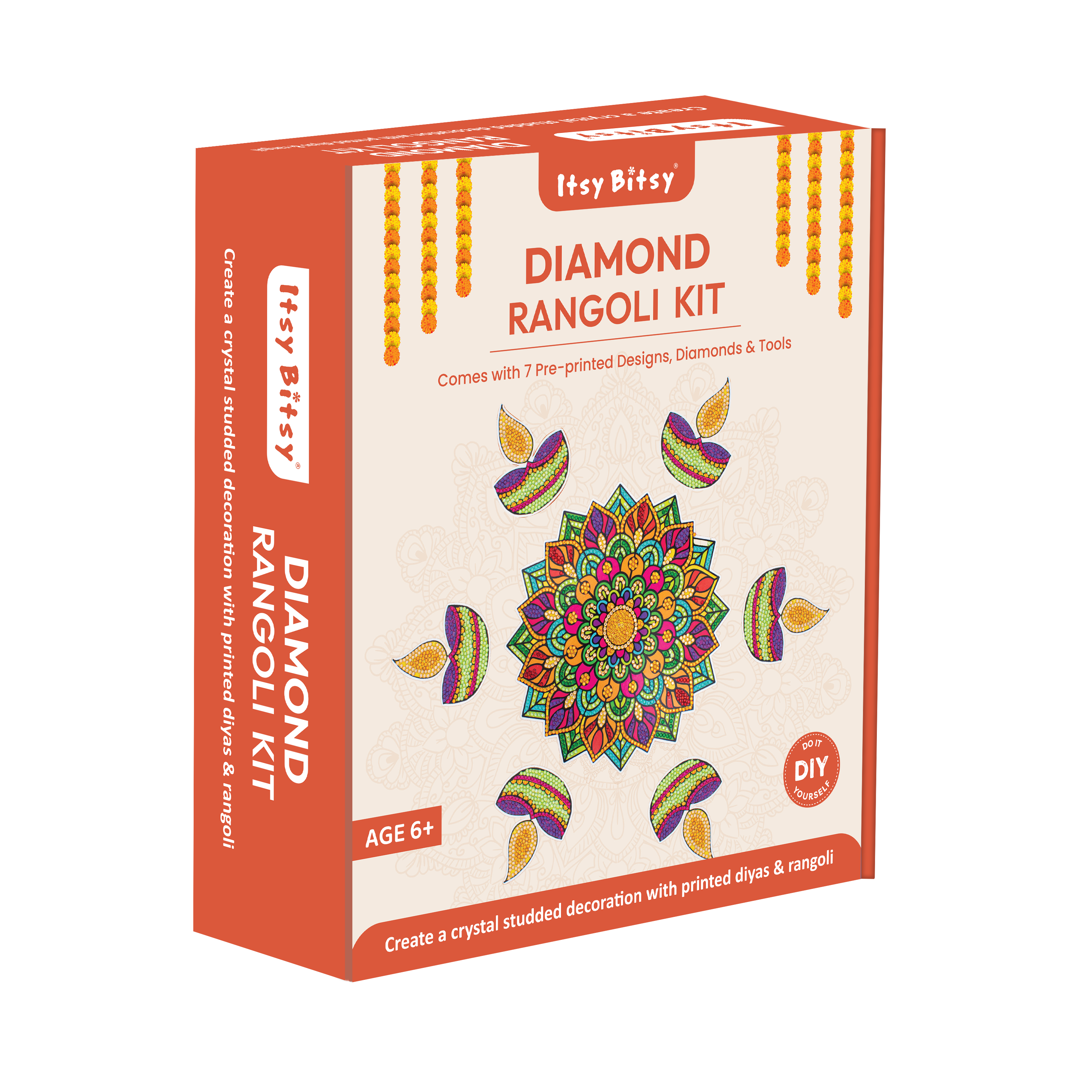 DIY Diamond Rangoli Kit Box