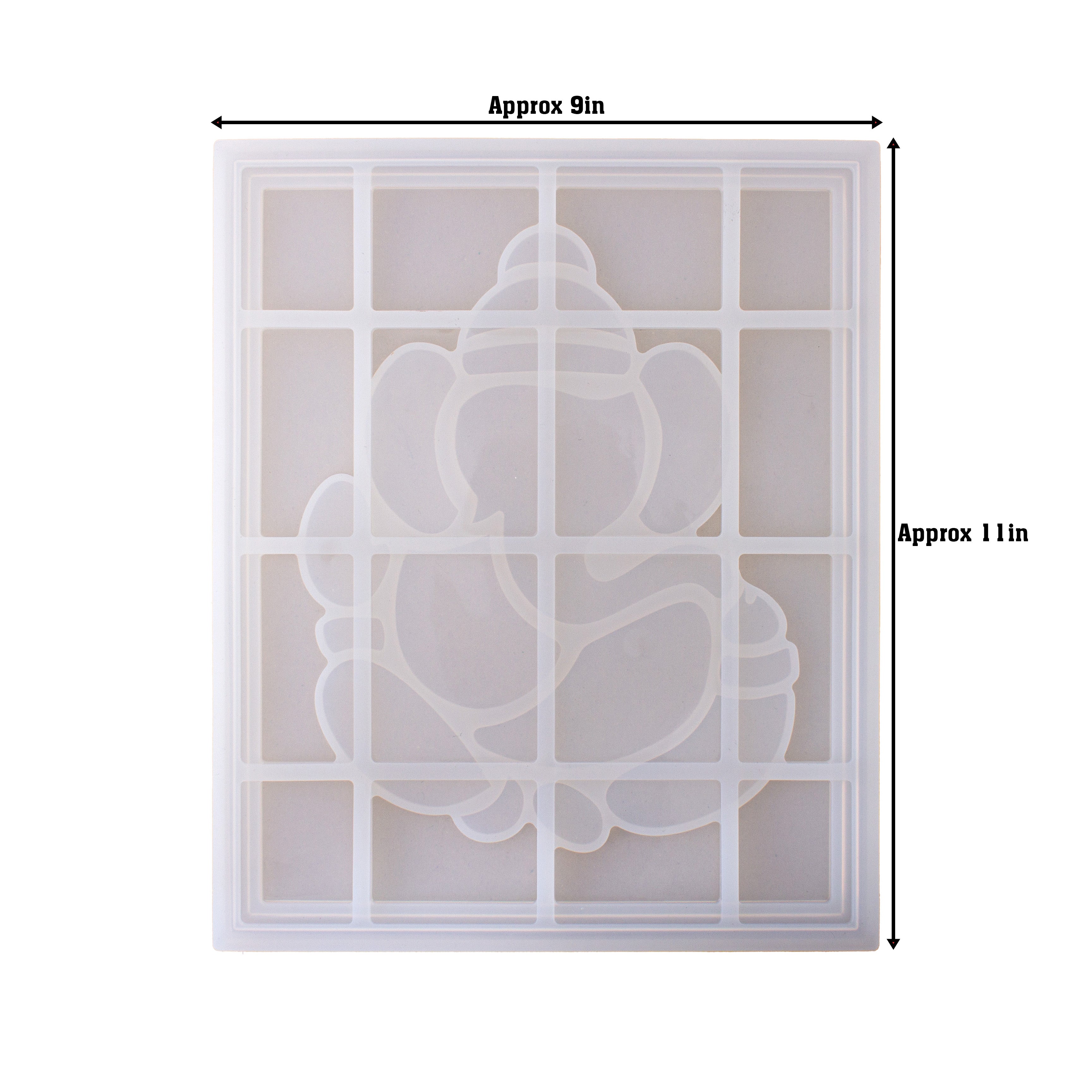 Silicone Mould Ganesha Frame L10.7 X W8.4inch 1pc