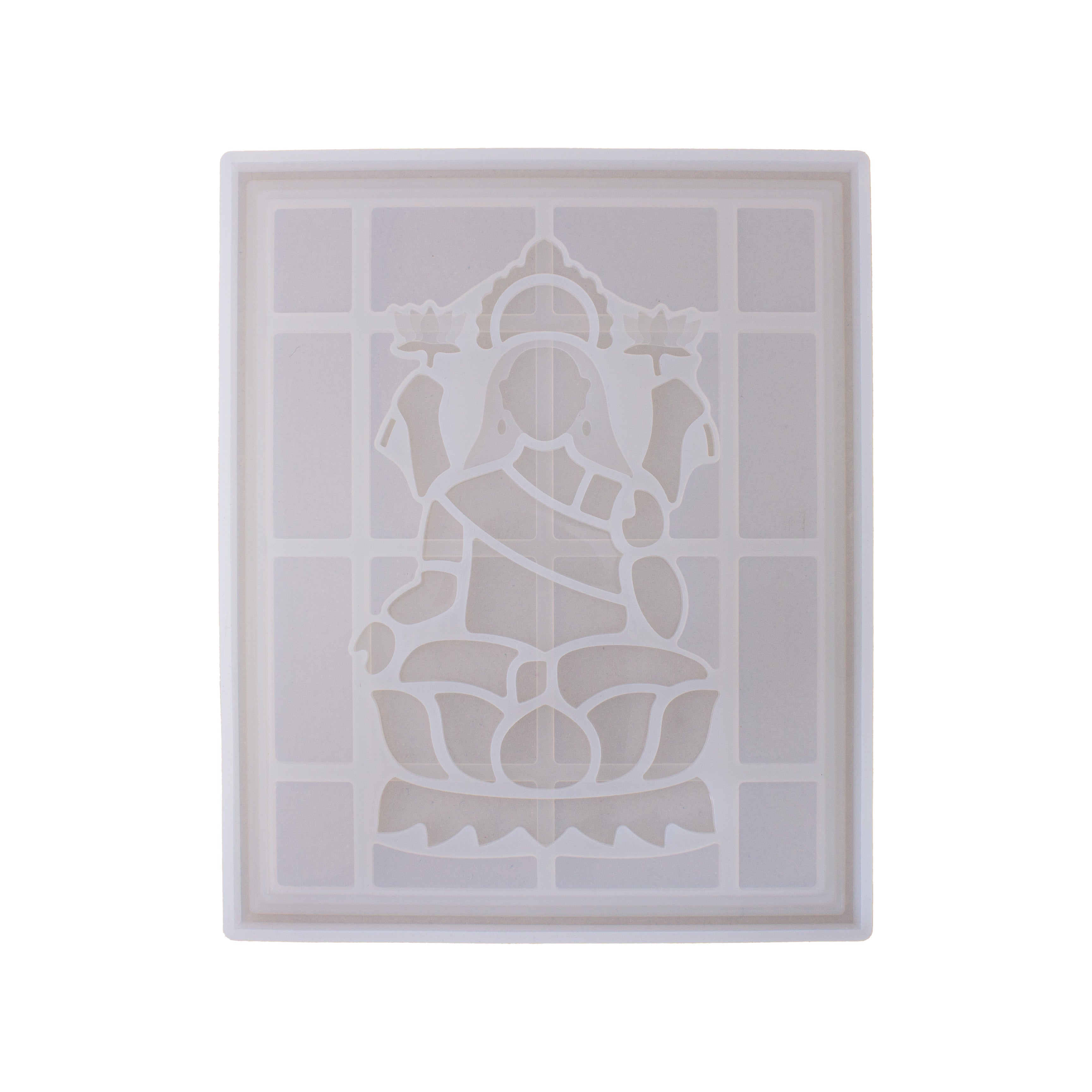 Silicone Mould Goddess Lakshmi Frame L10.6 X W8.6inch 1pc