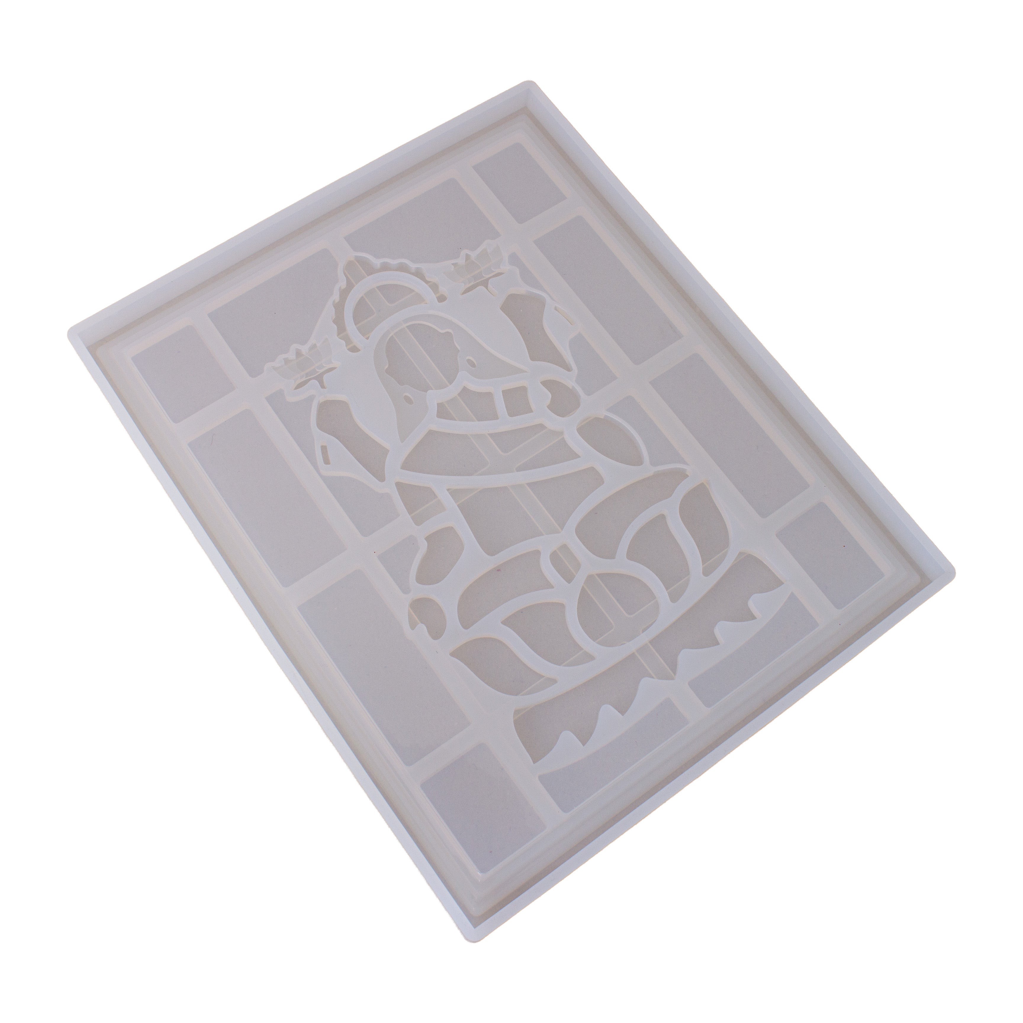Silicone Mould Goddess Lakshmi Frame L10.6 X W8.6inch 1pc