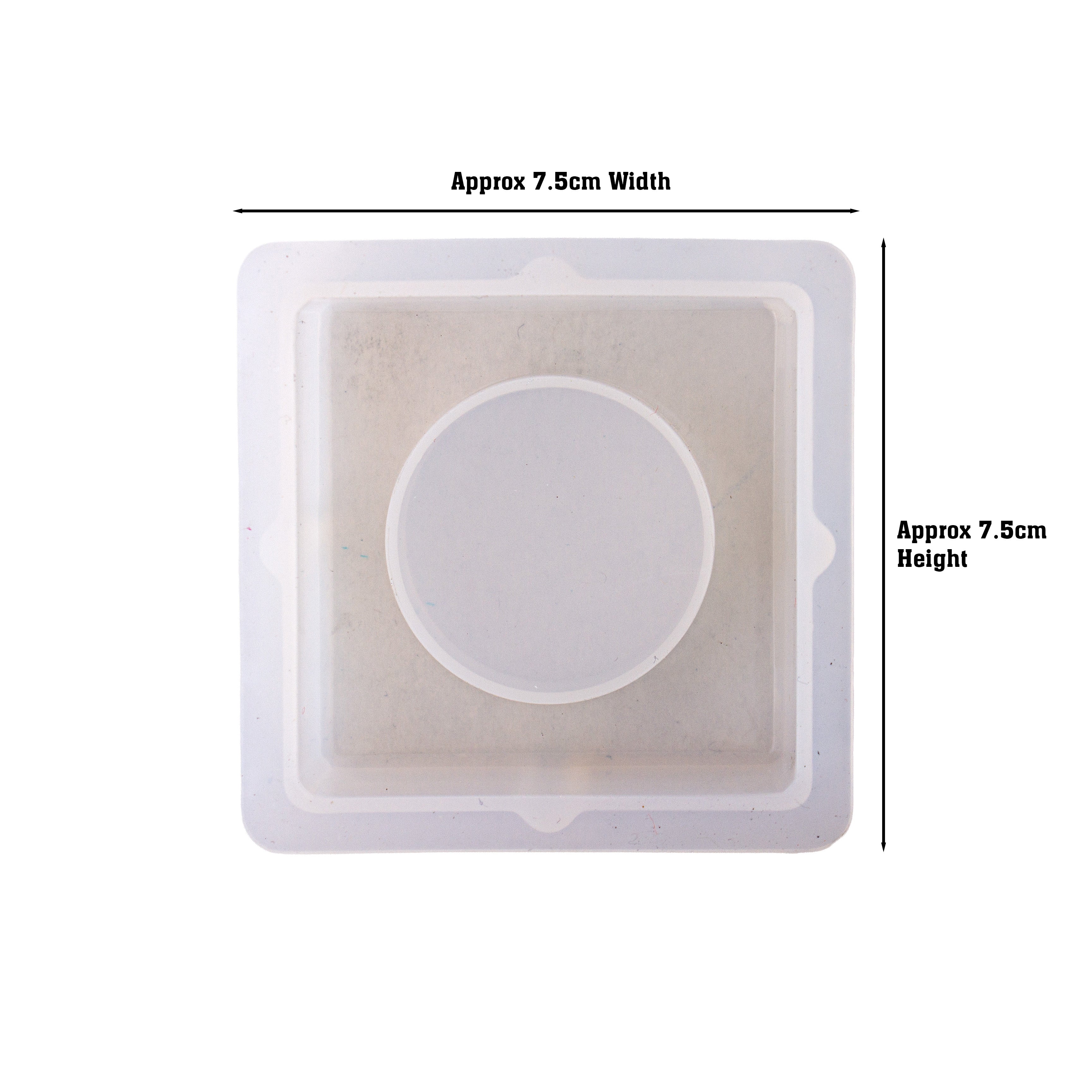 Silicone Mould Tea Light Holder Square L2.36 X W2.36inch 1pc