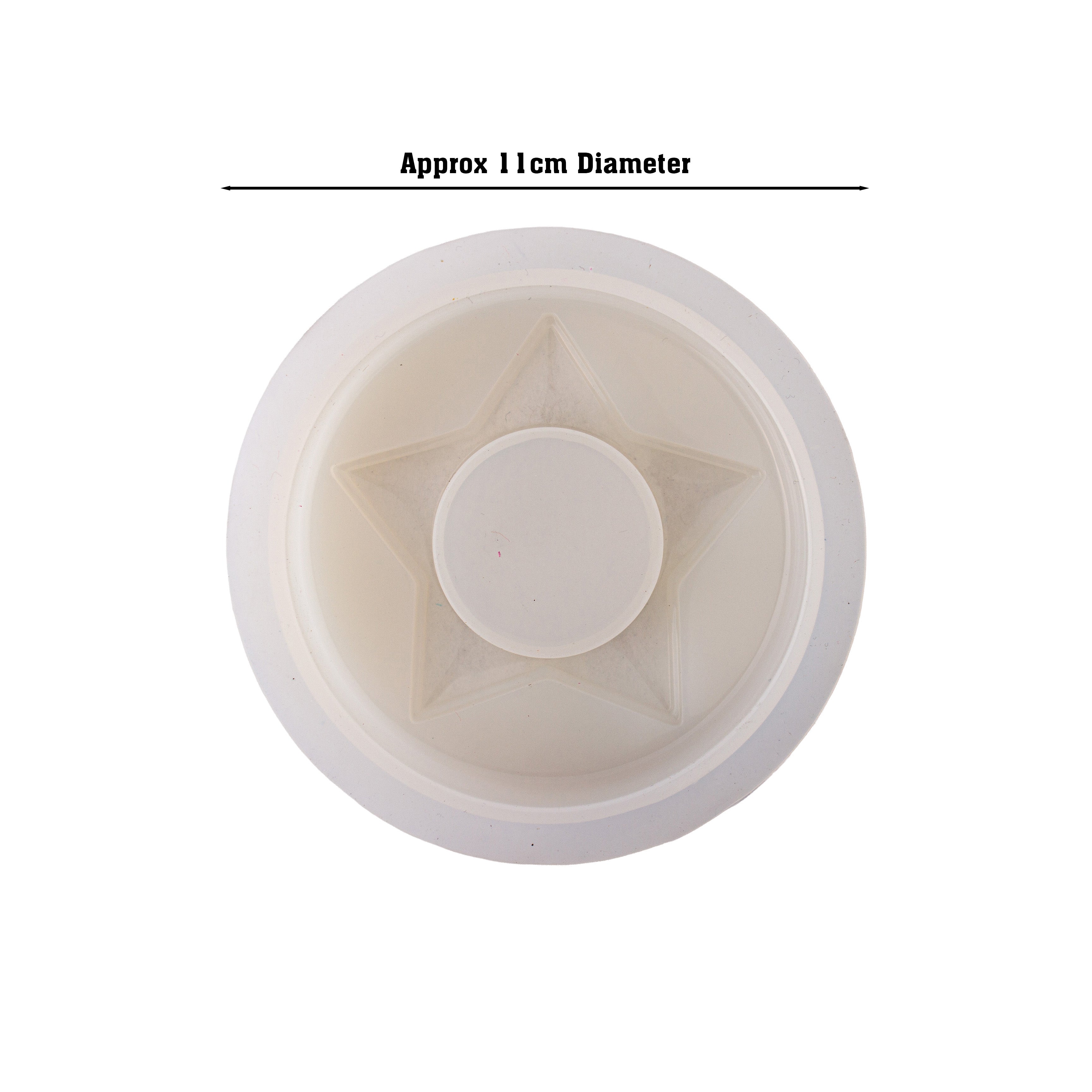 Silicone Mould Tea Light Holder Star 8.9cm Dia 1pc