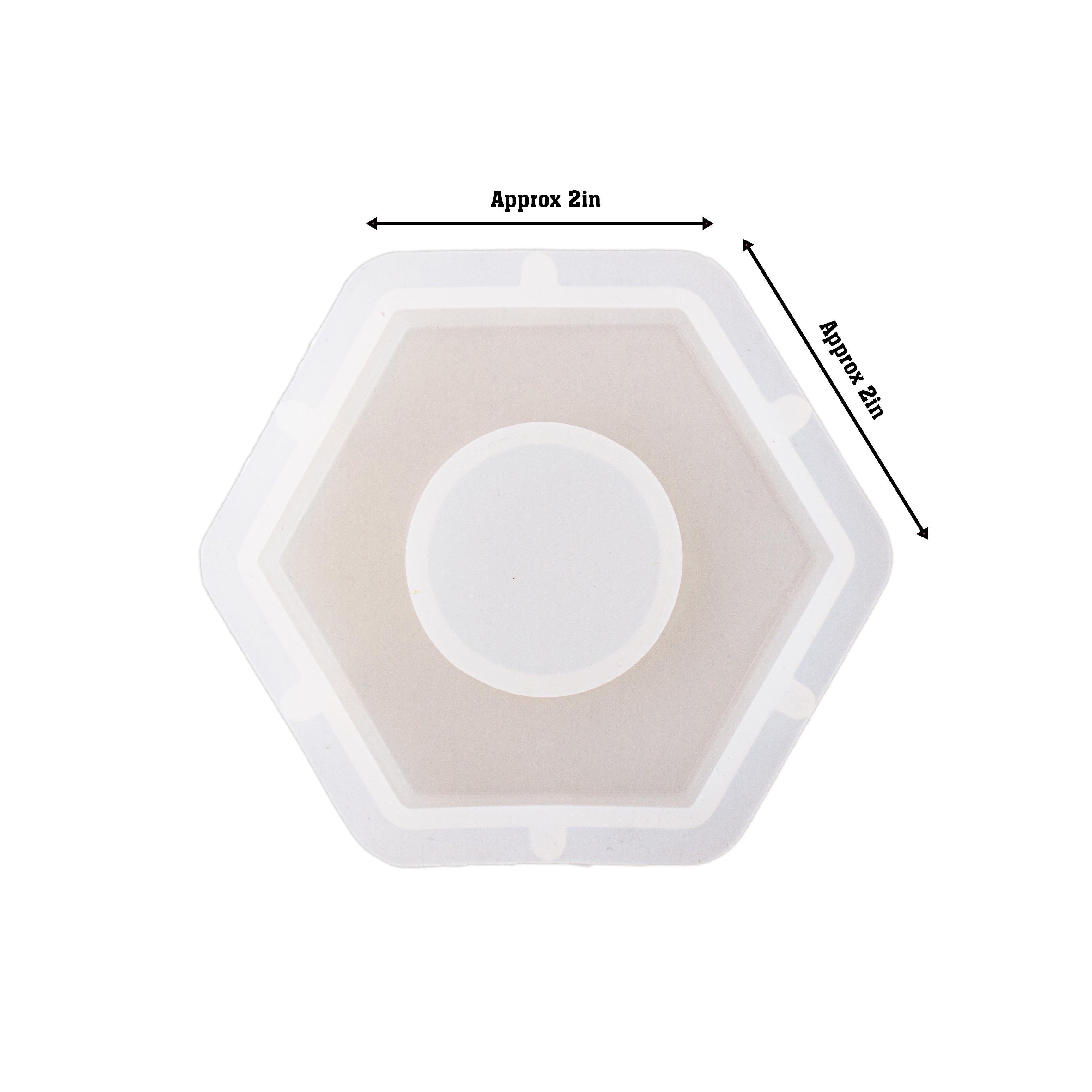 Silicone Mould 3-in 1 Tea Light Holder Oval L2.36 X 6.69cm 1pc
