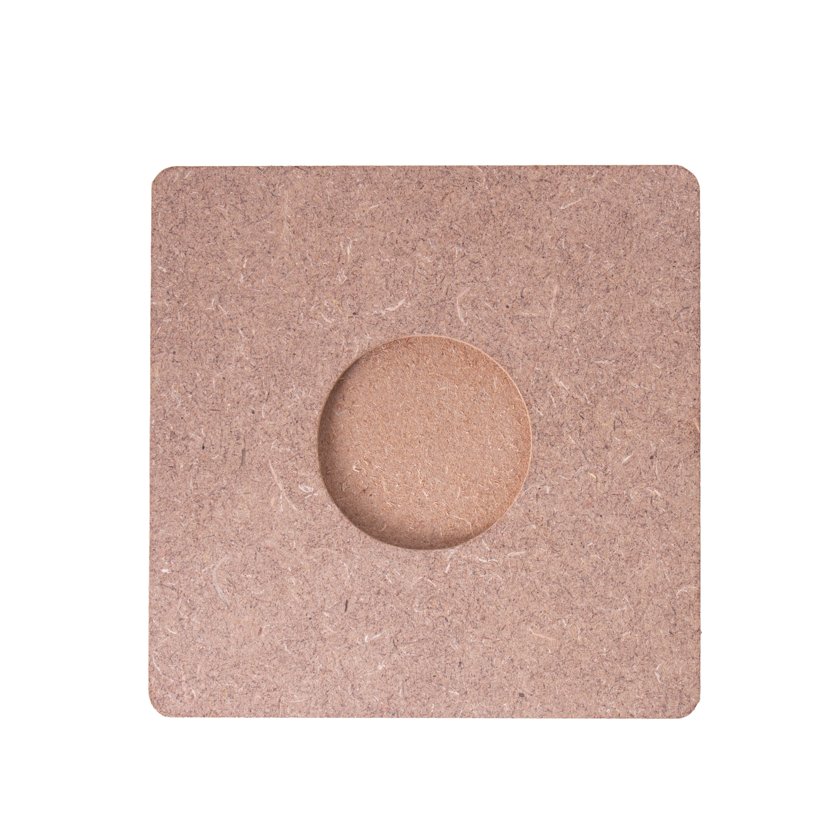 MDF Decorable Tea Light Holder Square 4 X 4inch 5.5mm Thick 1pc