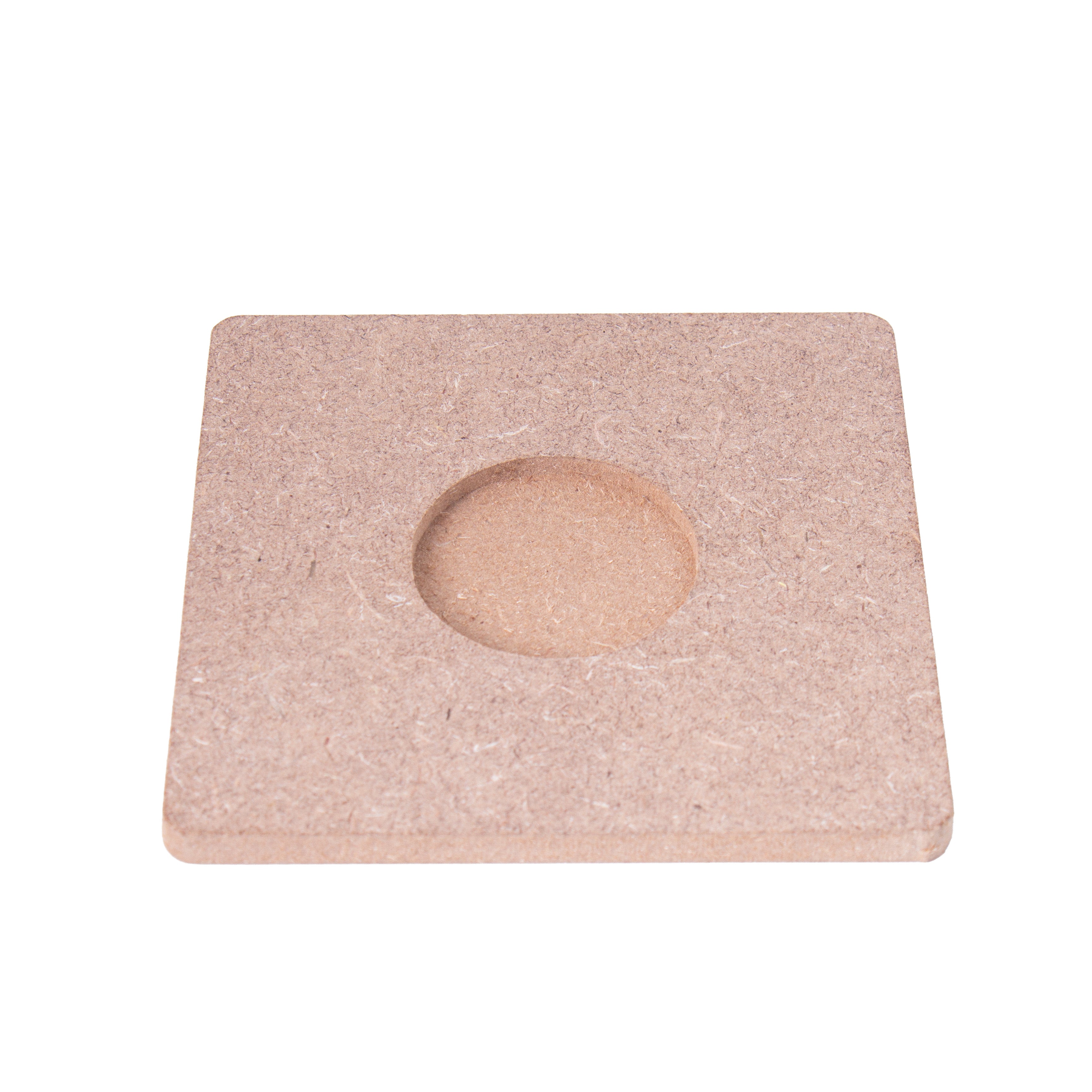 MDF Decorable Tea Light Holder Square 4 X 4inch 5.5mm Thick 1pc