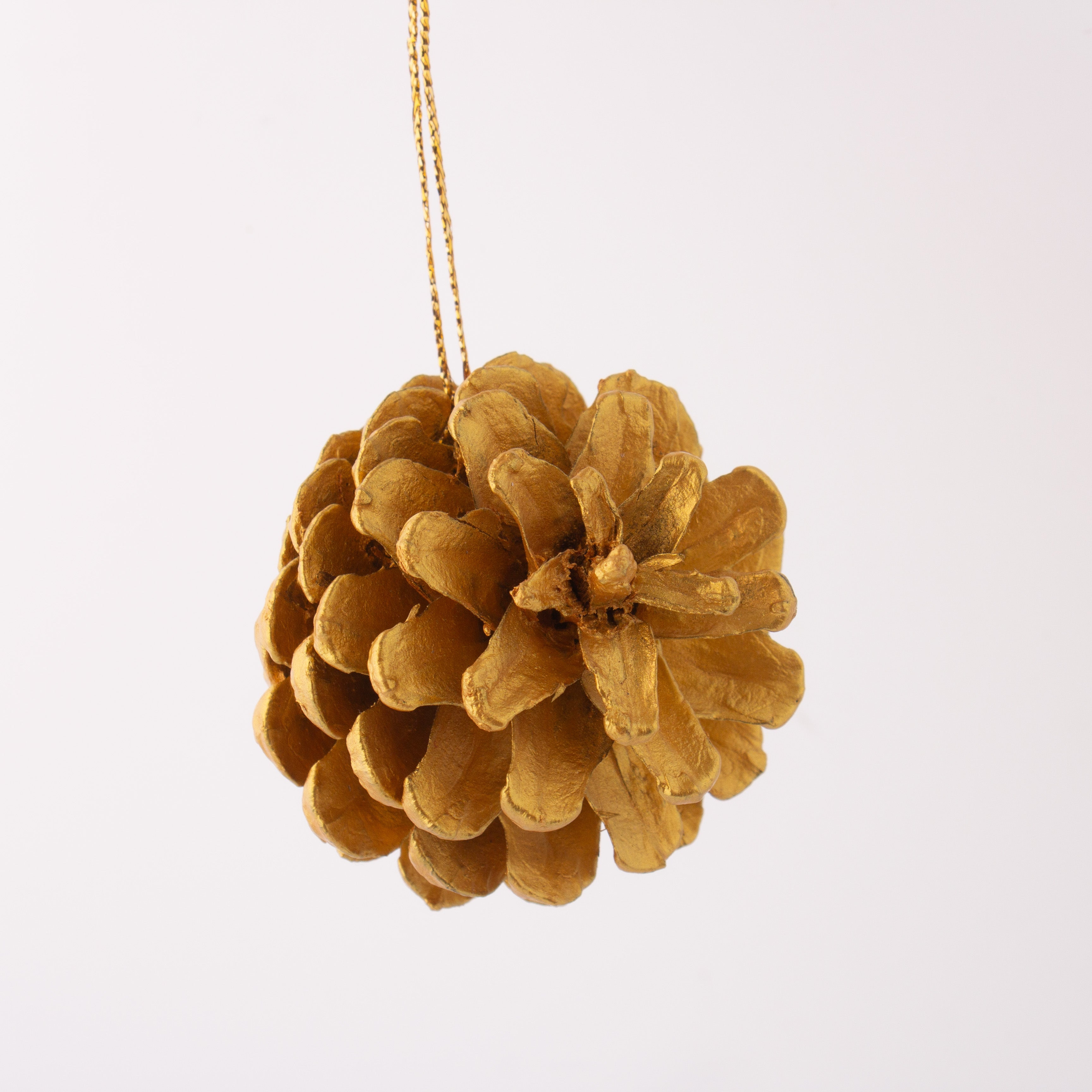 Natural Dried Pine Cone Gold 5-8cms Approx Dia 1 Pc