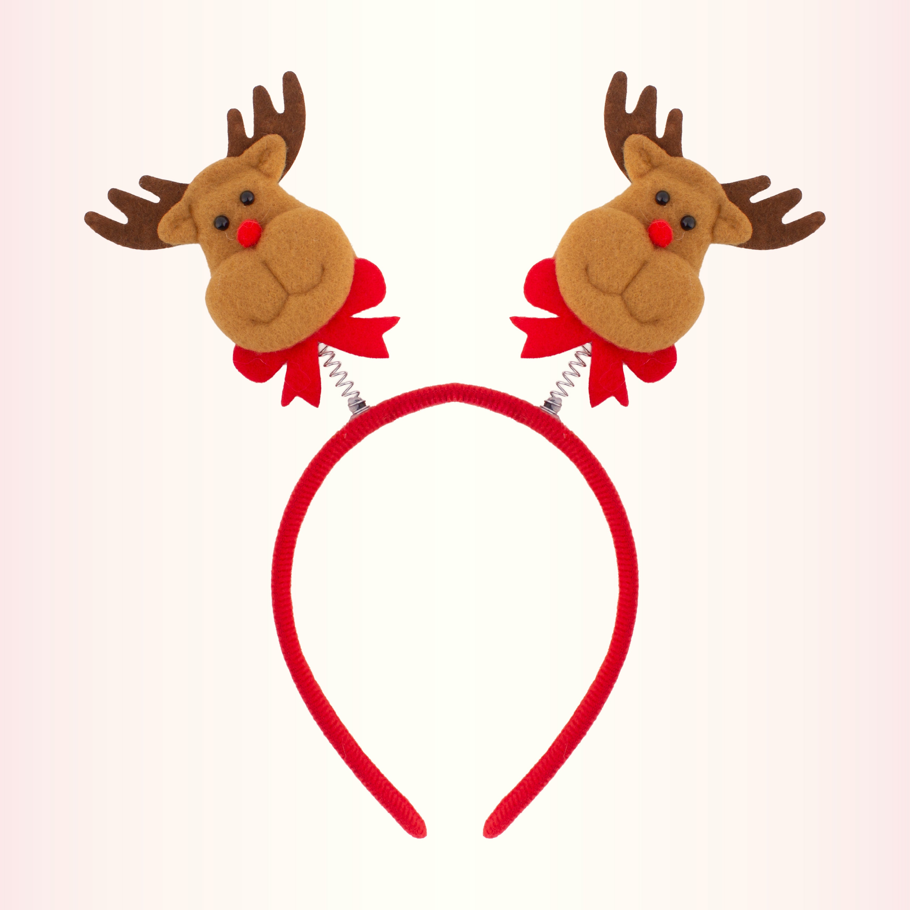 Christmas Reindeer Hairband Red 1pc