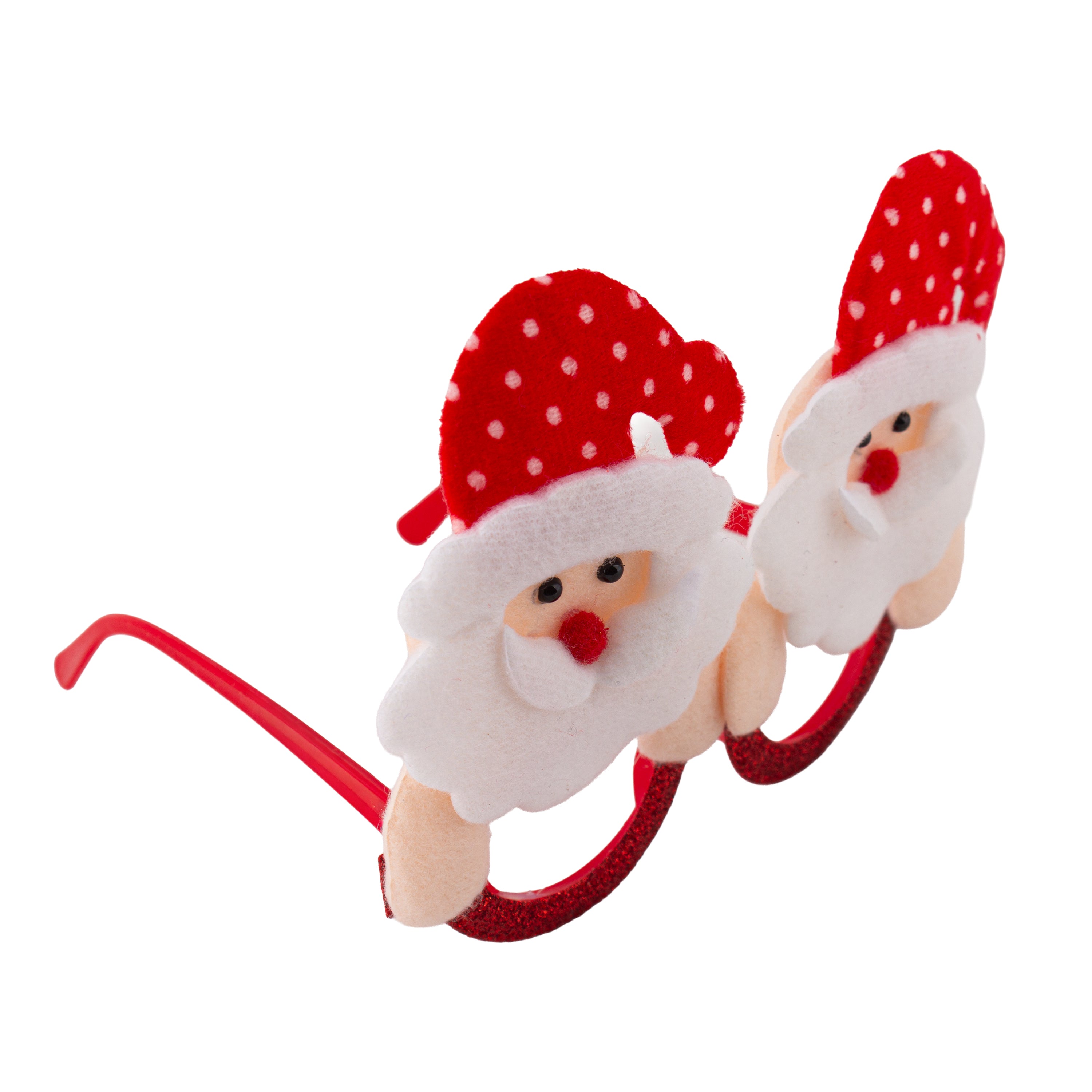 Christmas Santa Eye Glass Frame for Adults and Kids Red 1pc