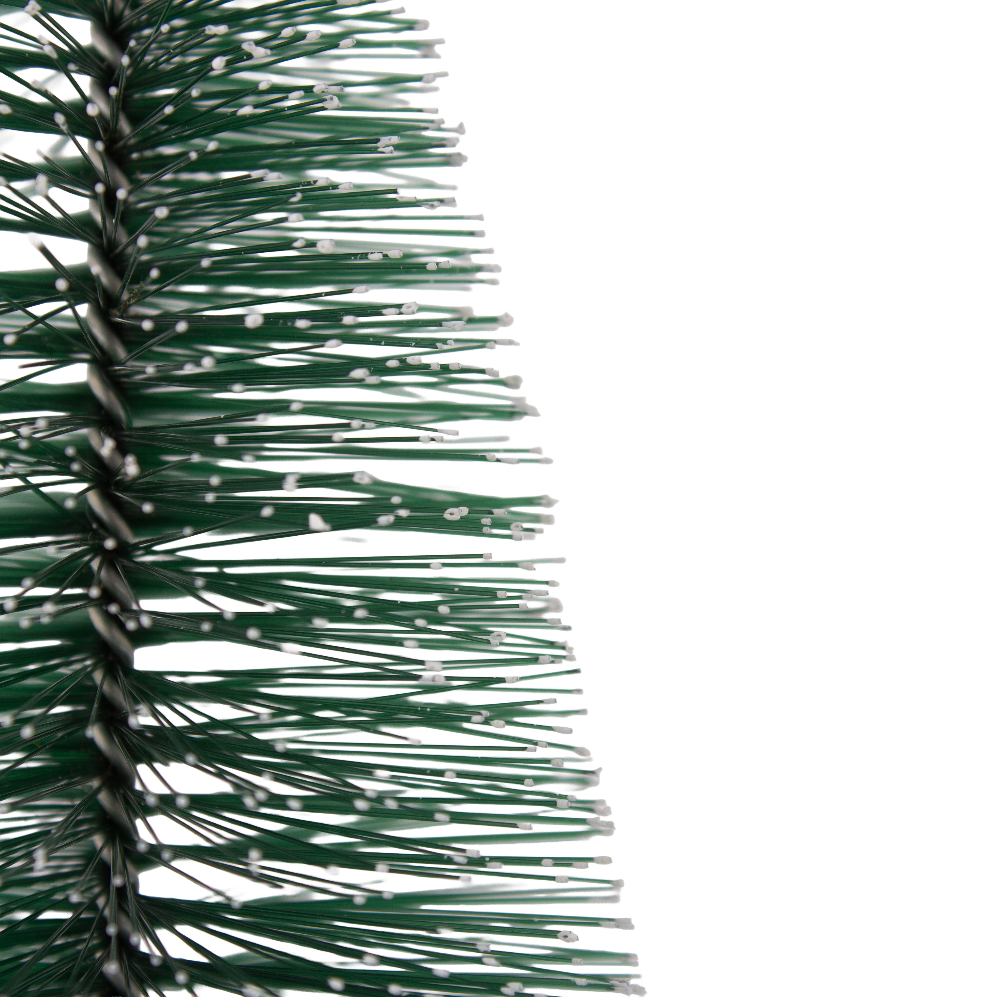 Christmas Table Topper Snow Bristle Tree H9inch X W7cm 1pc