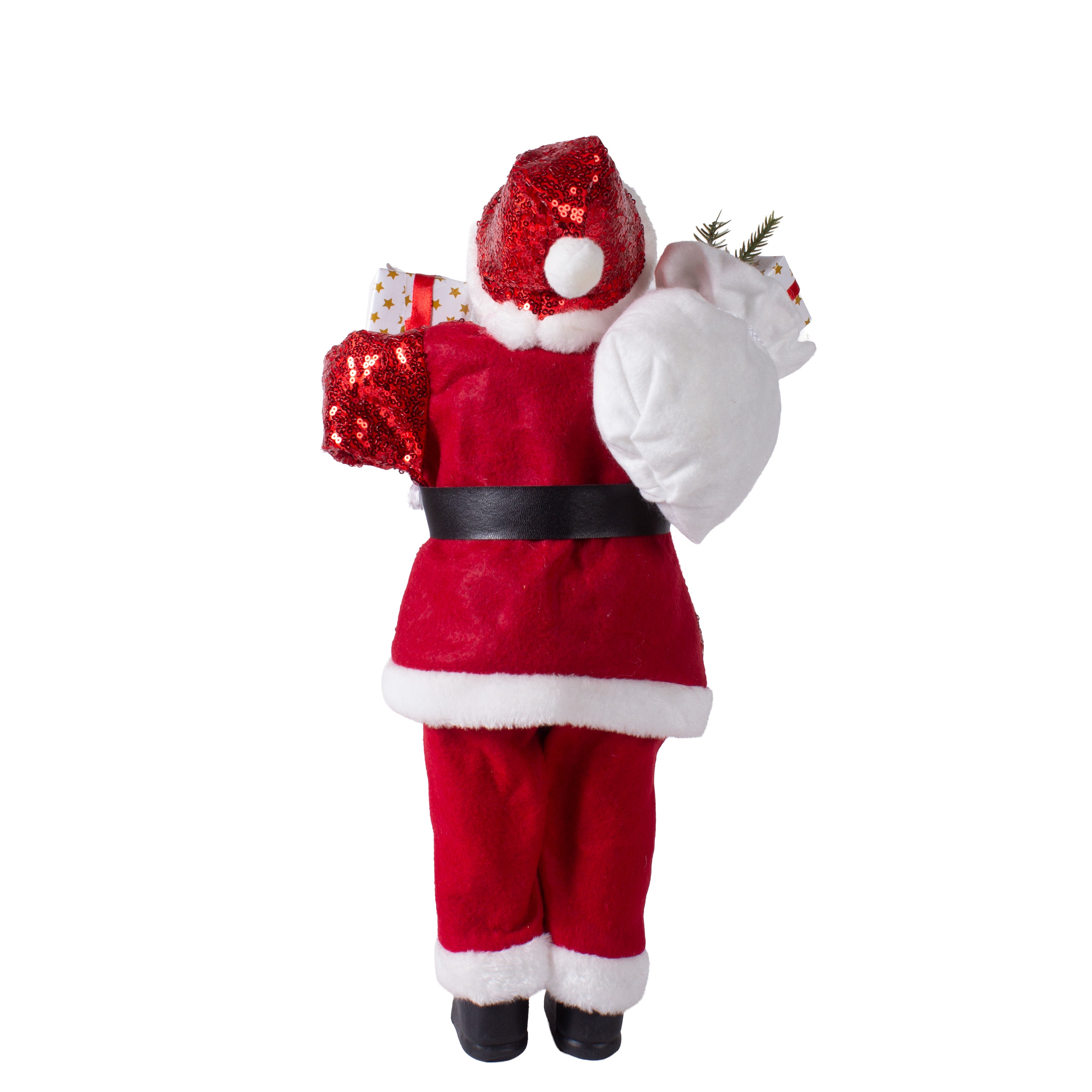 Christmas Santa Claus Figurine with Bag of Gifts 45cm 1pc