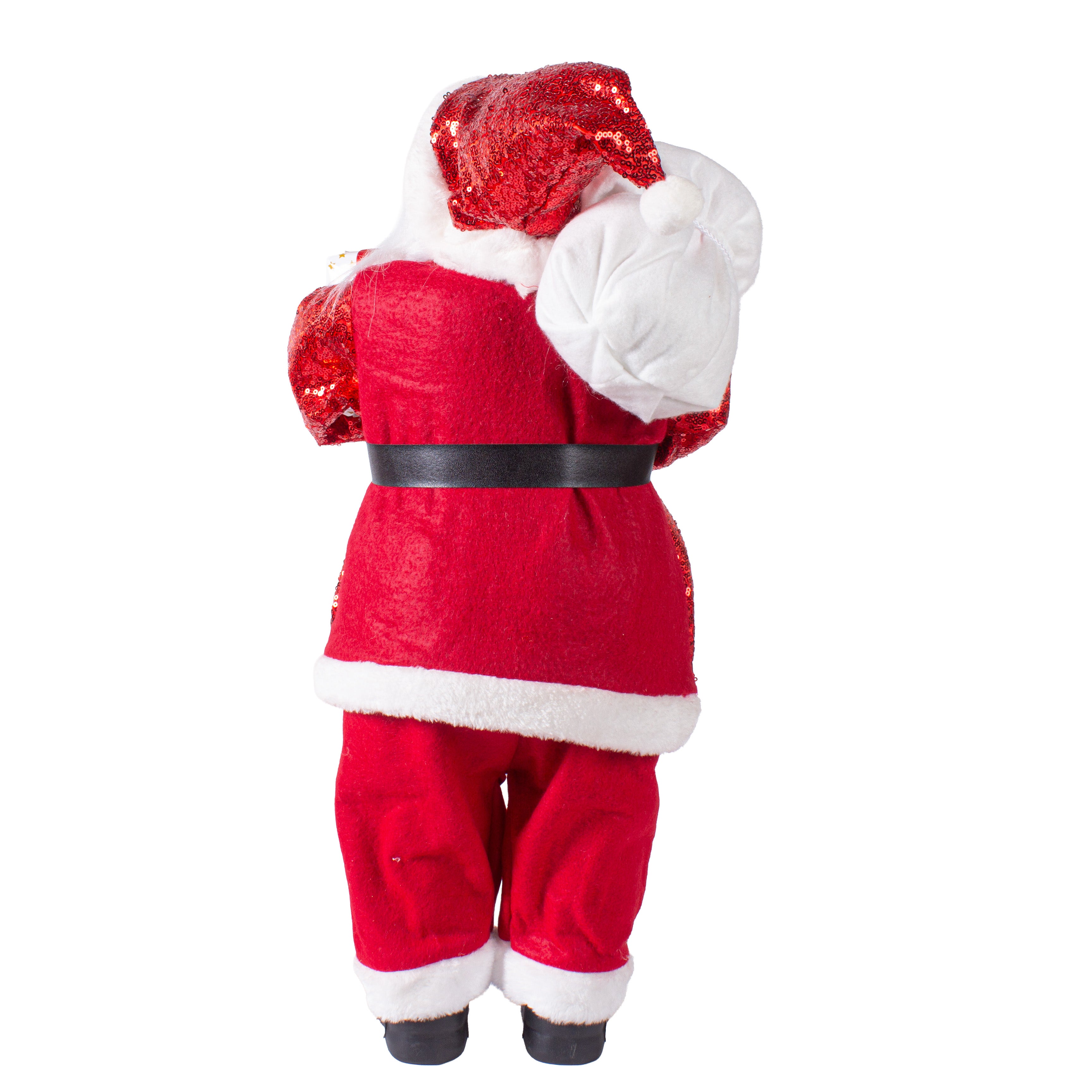 Christmas Santa Claus Figurine with Bag of Gifts 60cm 1pc