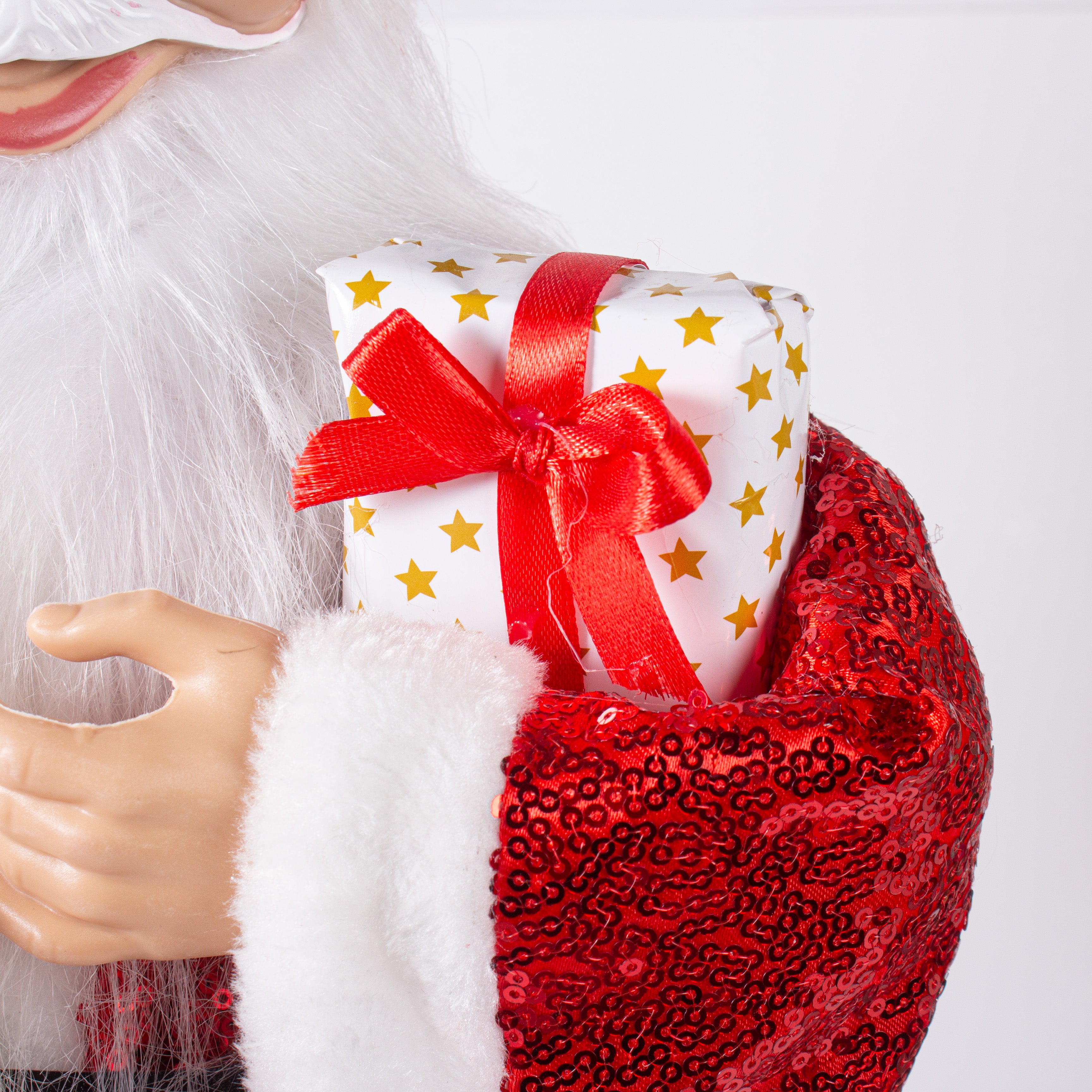 Christmas Santa Claus Figurine with Bag of Gifts 60cm 1pc