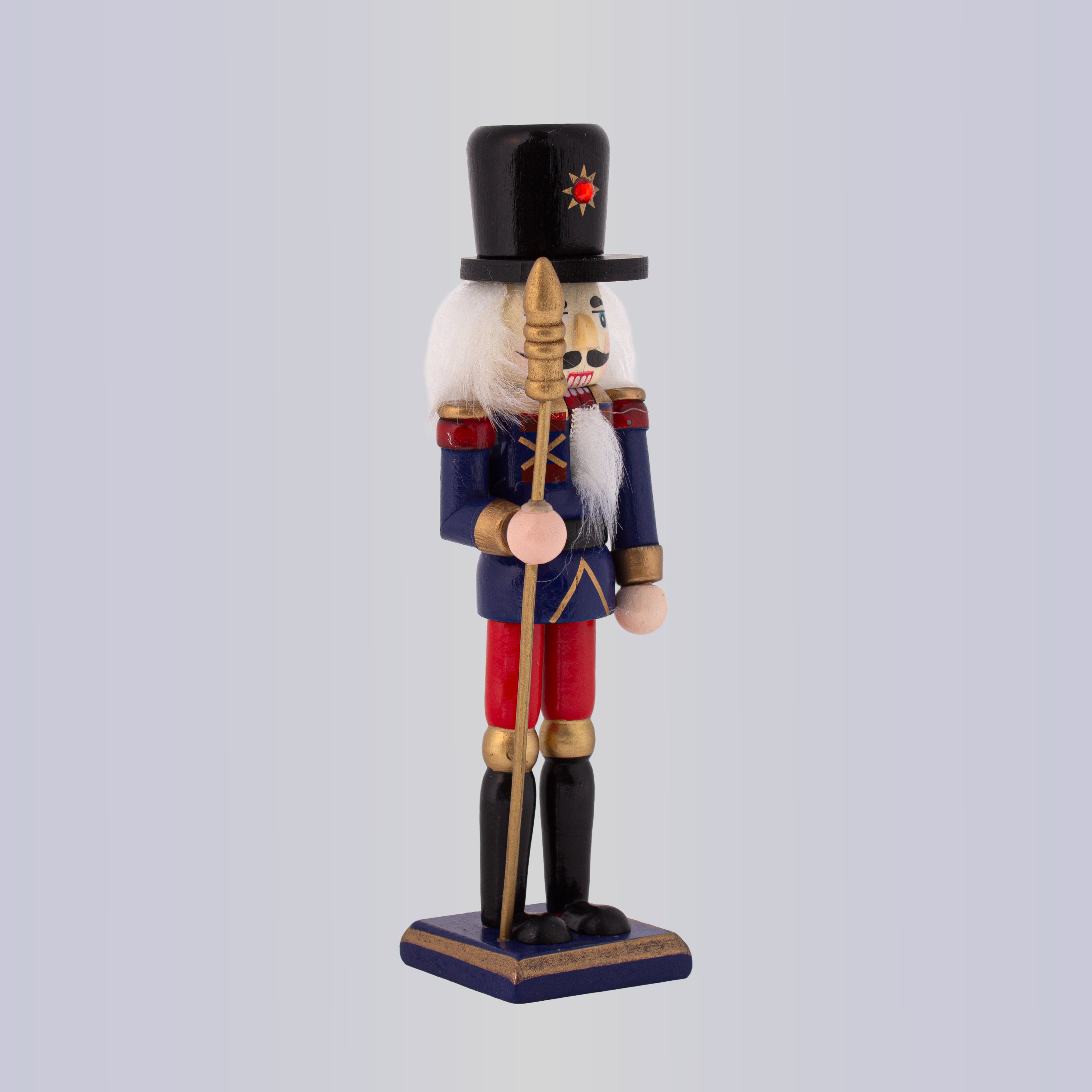 Nutcracker Figurine Blue 7inch X 2inch 1pc Box