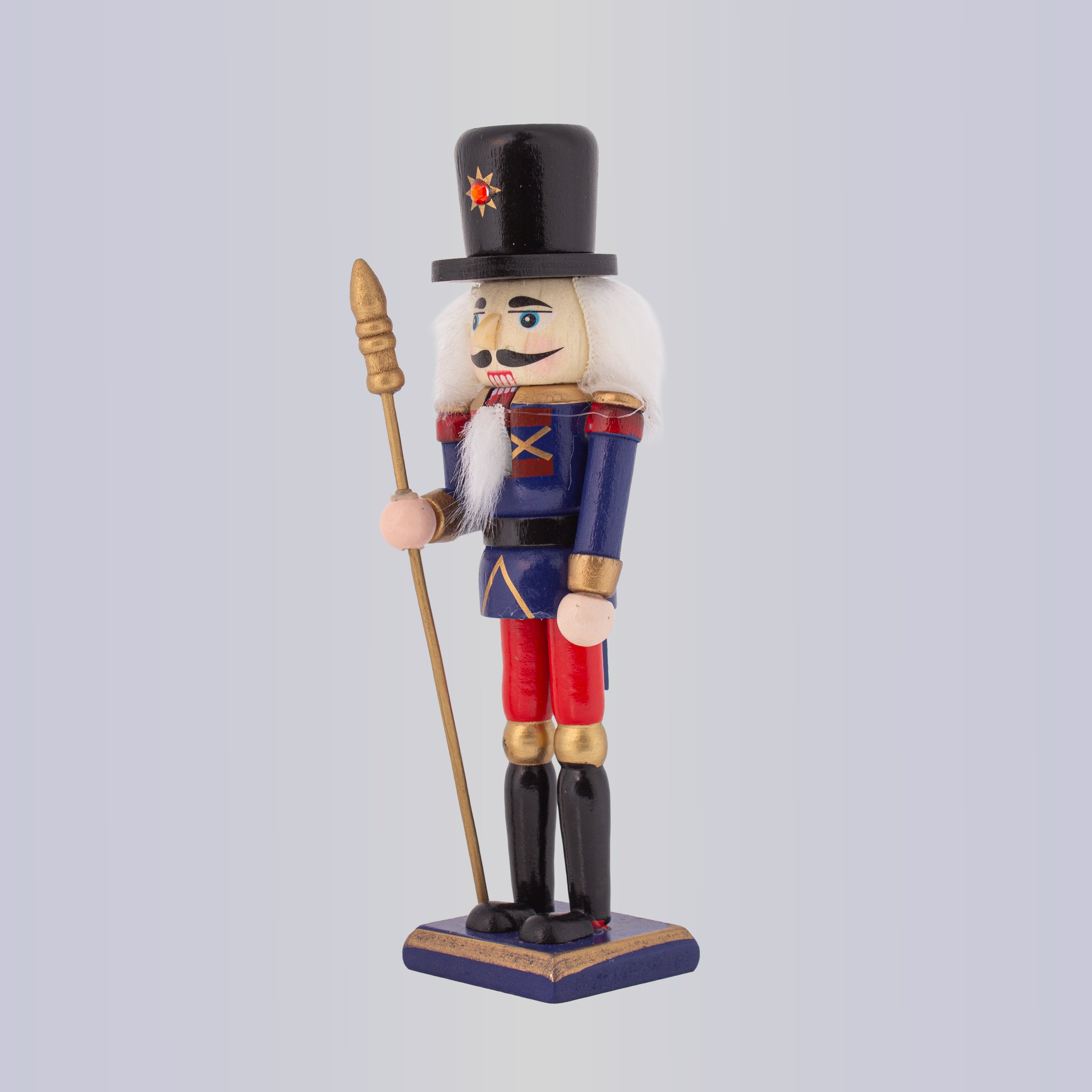 Nutcracker Figurine Blue 7inch X 2inch 1pc Box