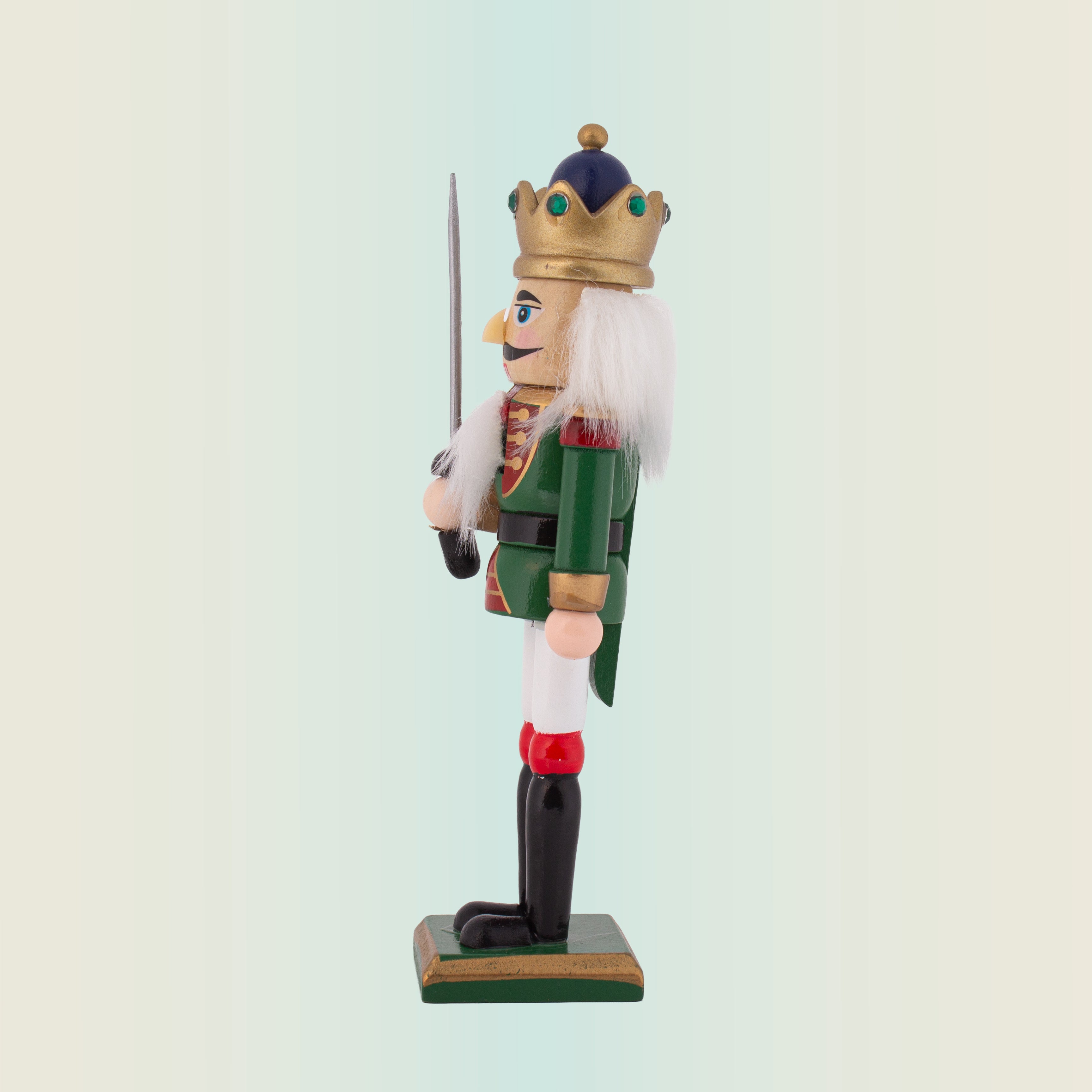 Nutcracker Soldier Ornament Green 7inch X 2inch 1pc Box