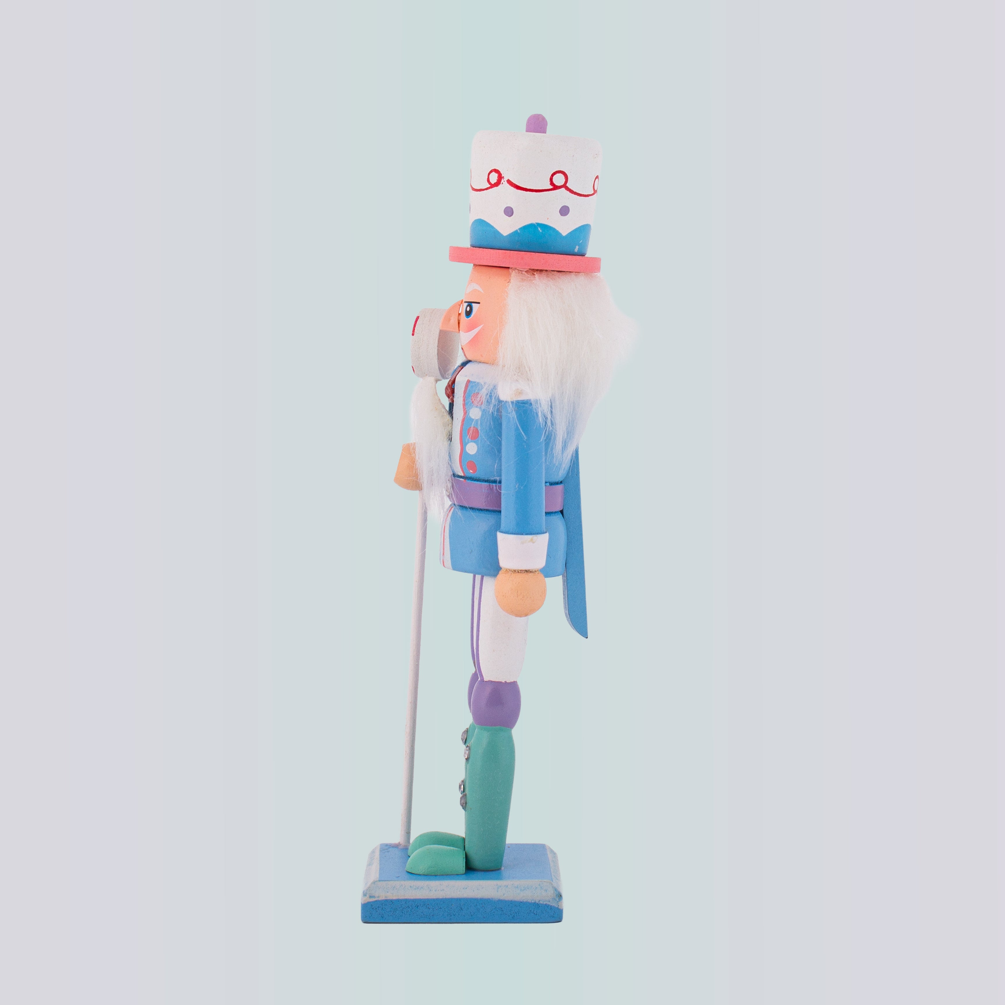Nutcracker Soldier Ornament Pastel Blue 7inch X 2inch 1pc Box