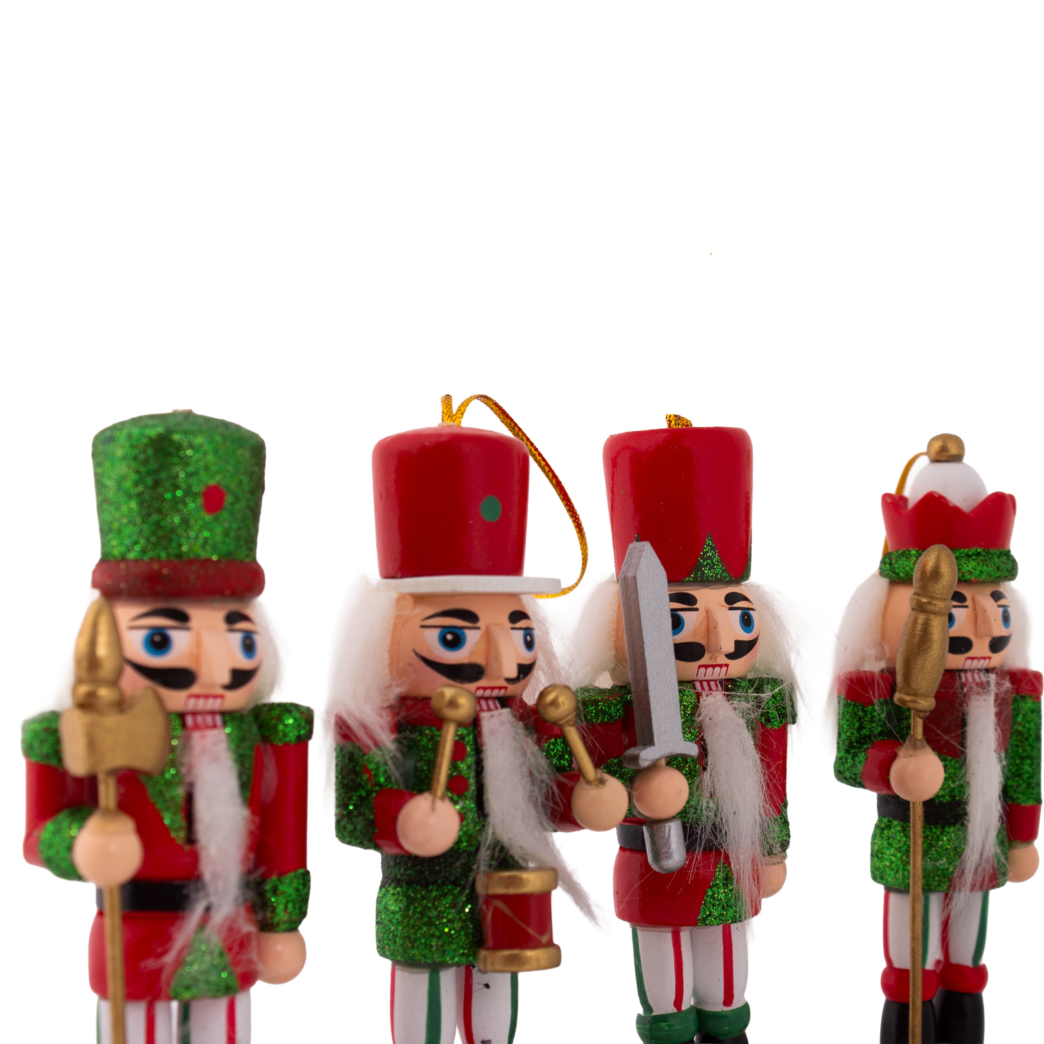 Nutcracker Soldier Ornament Traditional 5inch Set Of 4 1Box