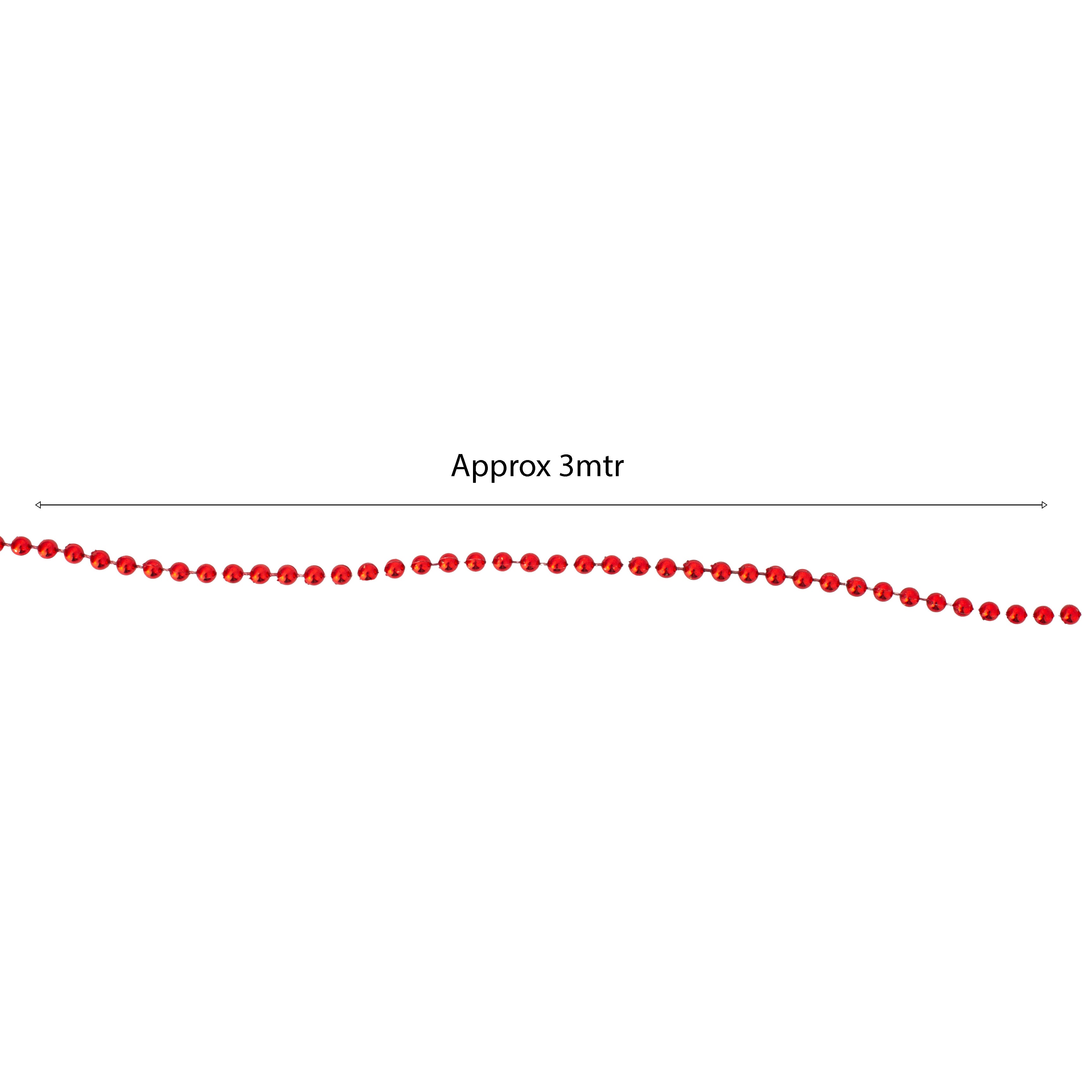 Christmas Ball Chain Red 4mm X 3mtr 1pc